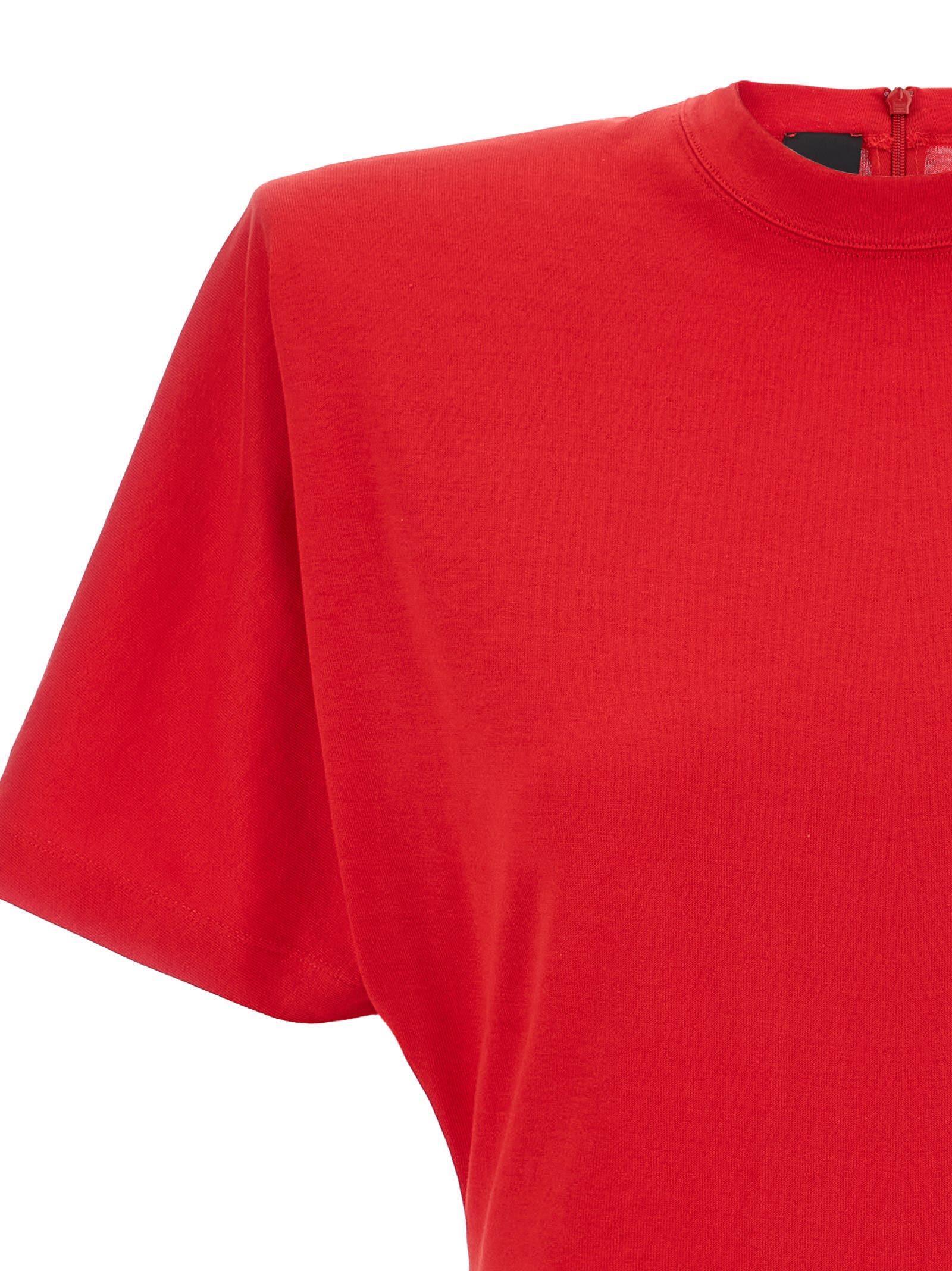 Pinko Belted Short Sleeve Dress With Round Neckline