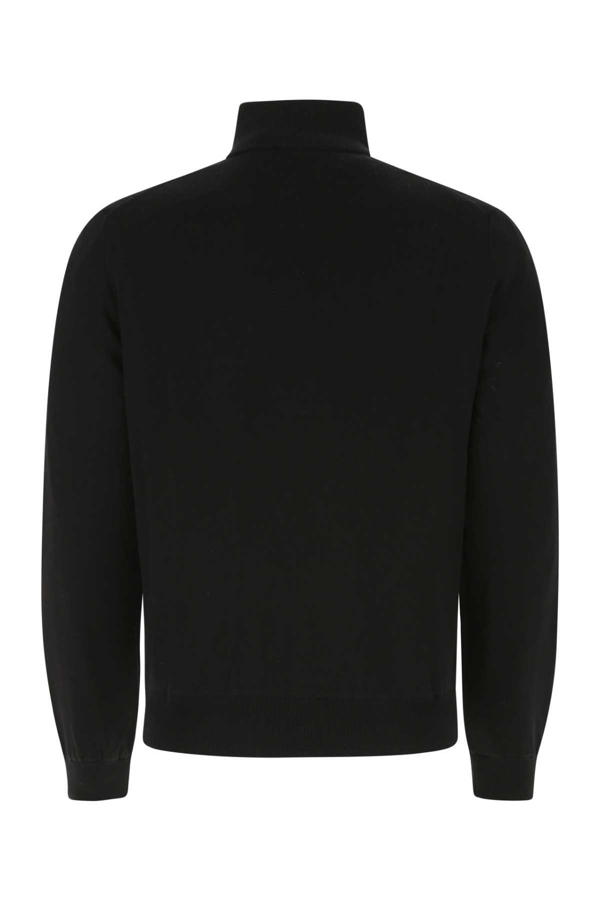 Prada Black Wool Reversible Cardigan In F0002