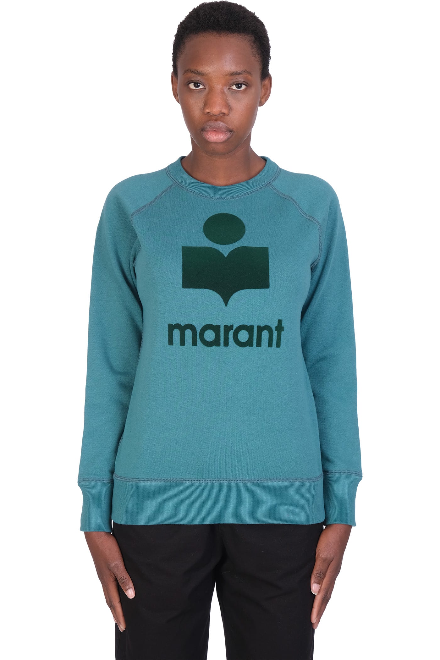 Isabel Marant Étoile Milly Sweatshirt In Green Cotton