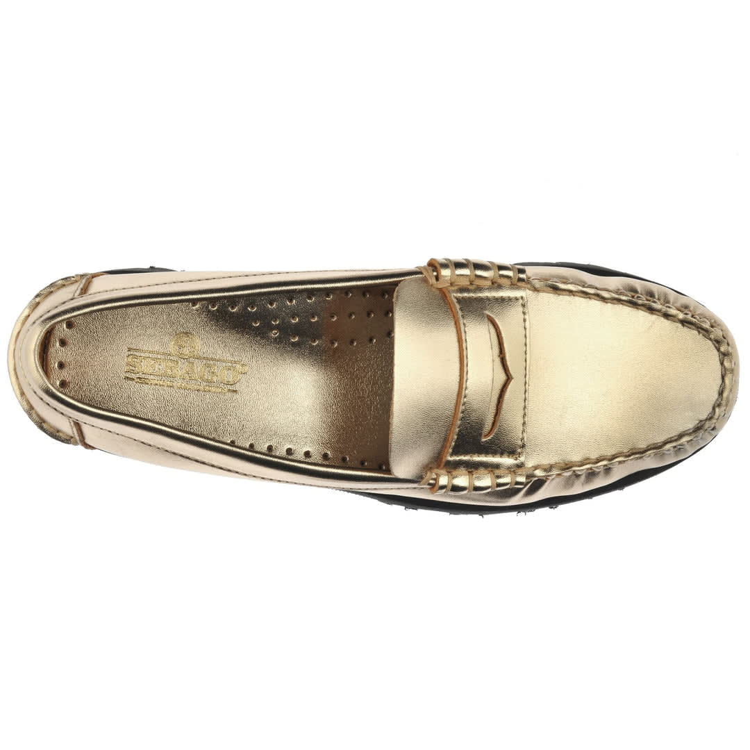 Shop Sebago Dan Met Lug Woman In Gold