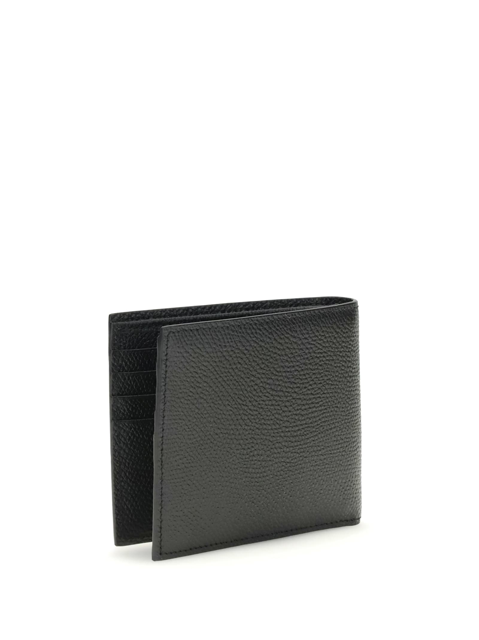 Valentino Billfold Wallet Only Card Vlogo Signat In Black