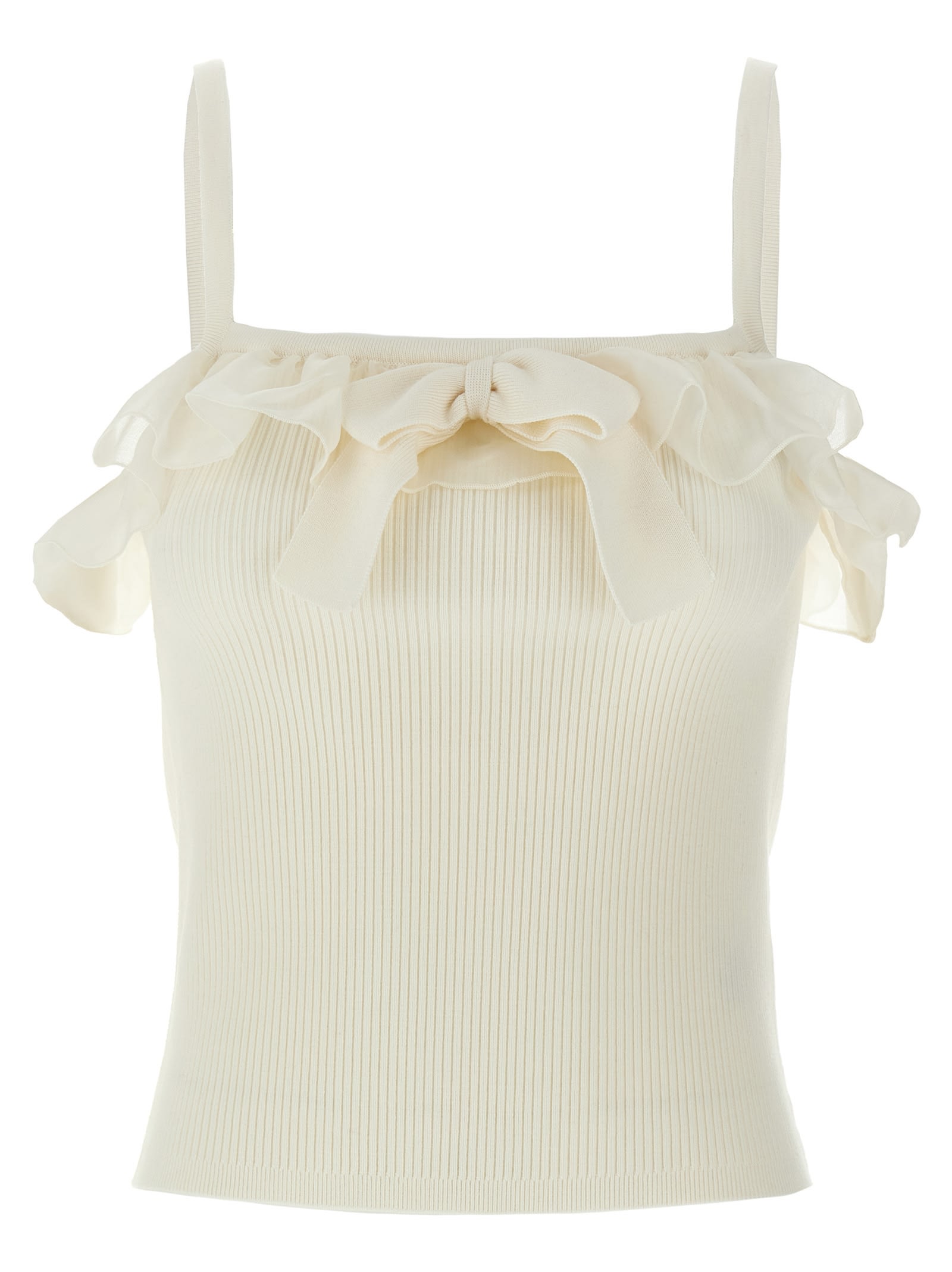 Alessandra Rich Ruffle Top