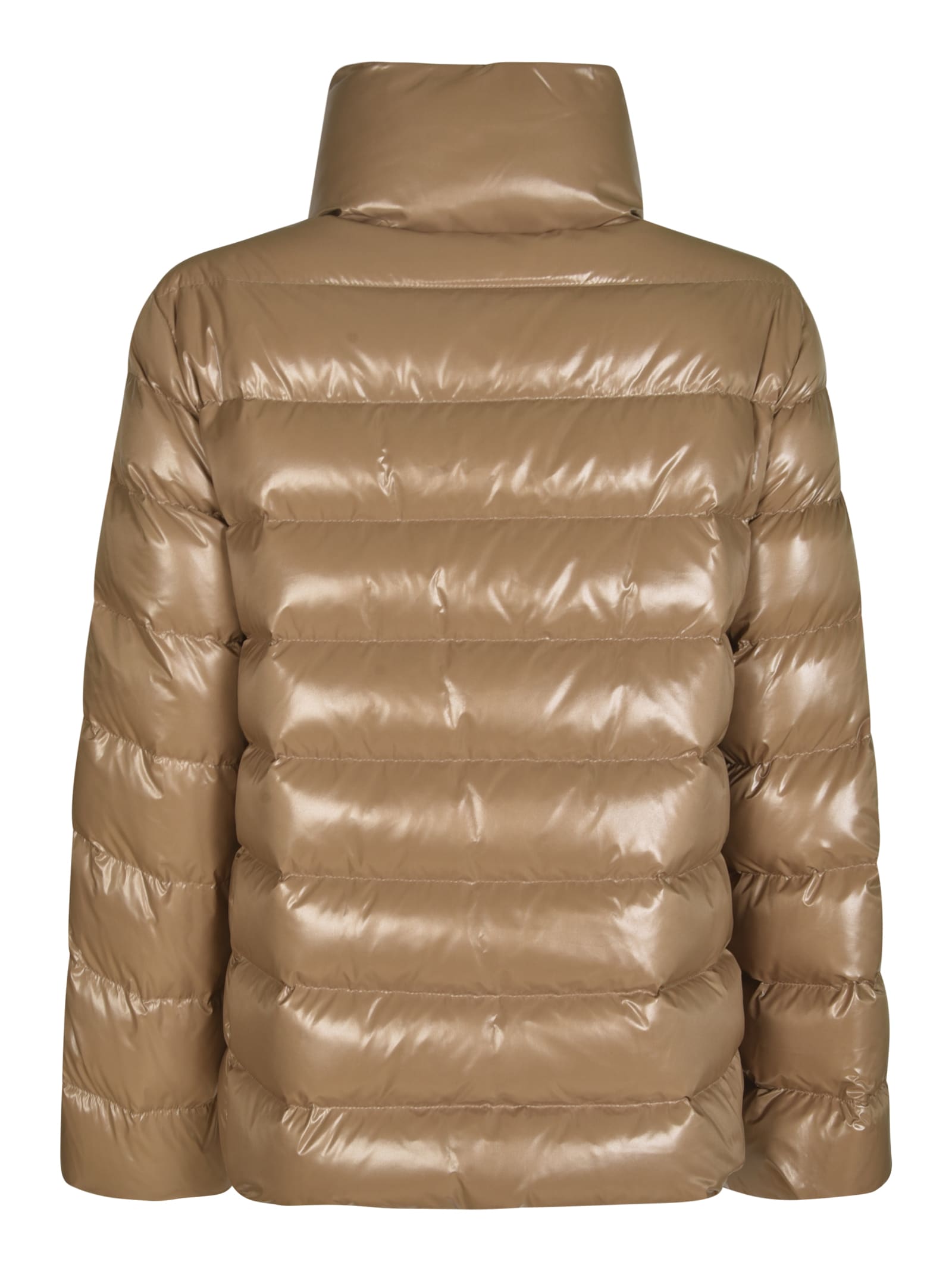 Shop Fay High-neck Shiny Padded Jacket In C804