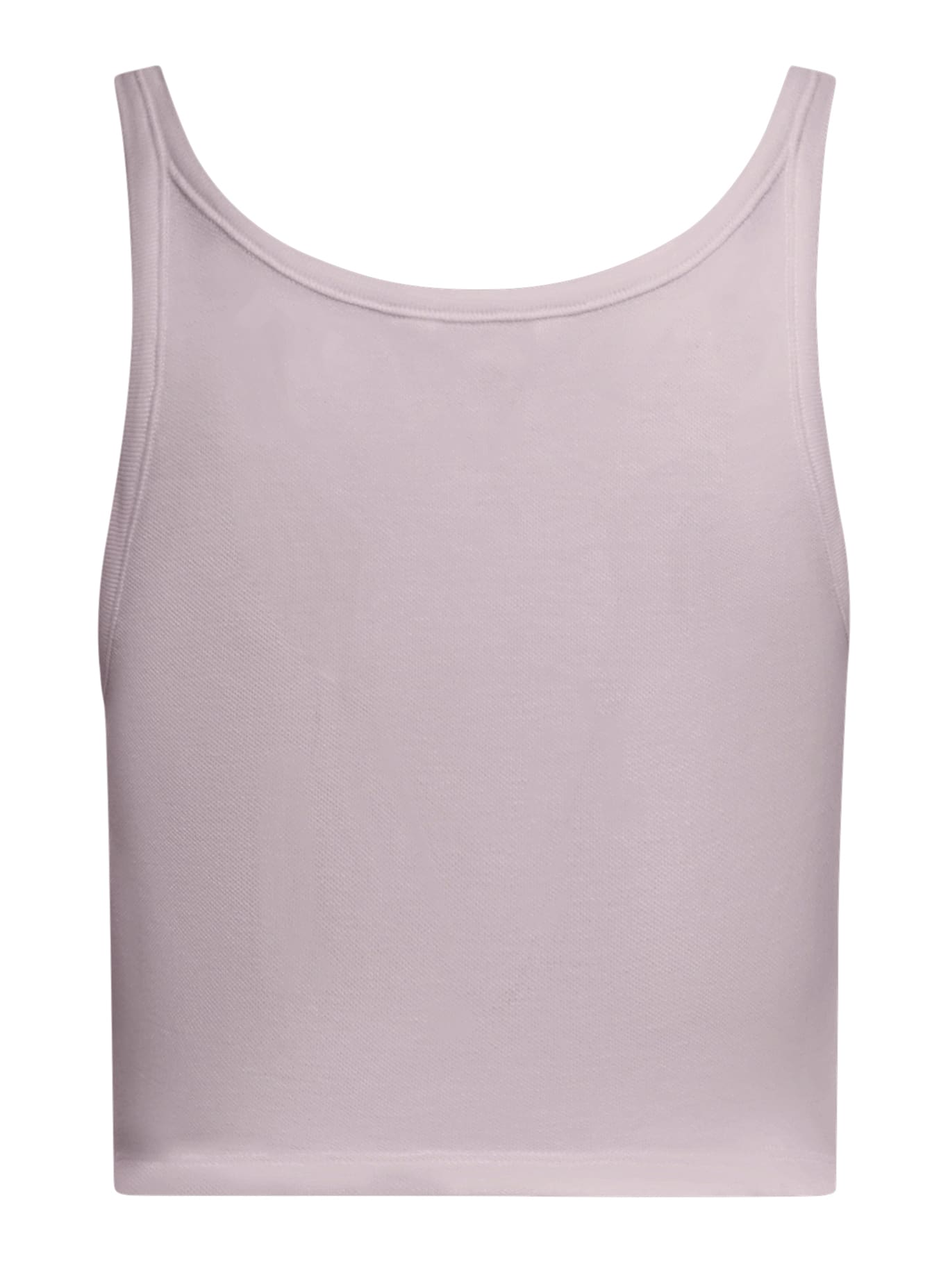 Palm Angels Classic Logo Cotton Tank Top In Pink & Purple