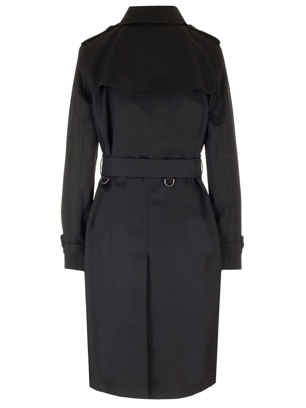 Shop Burberry Kensington Trench Coat In Black