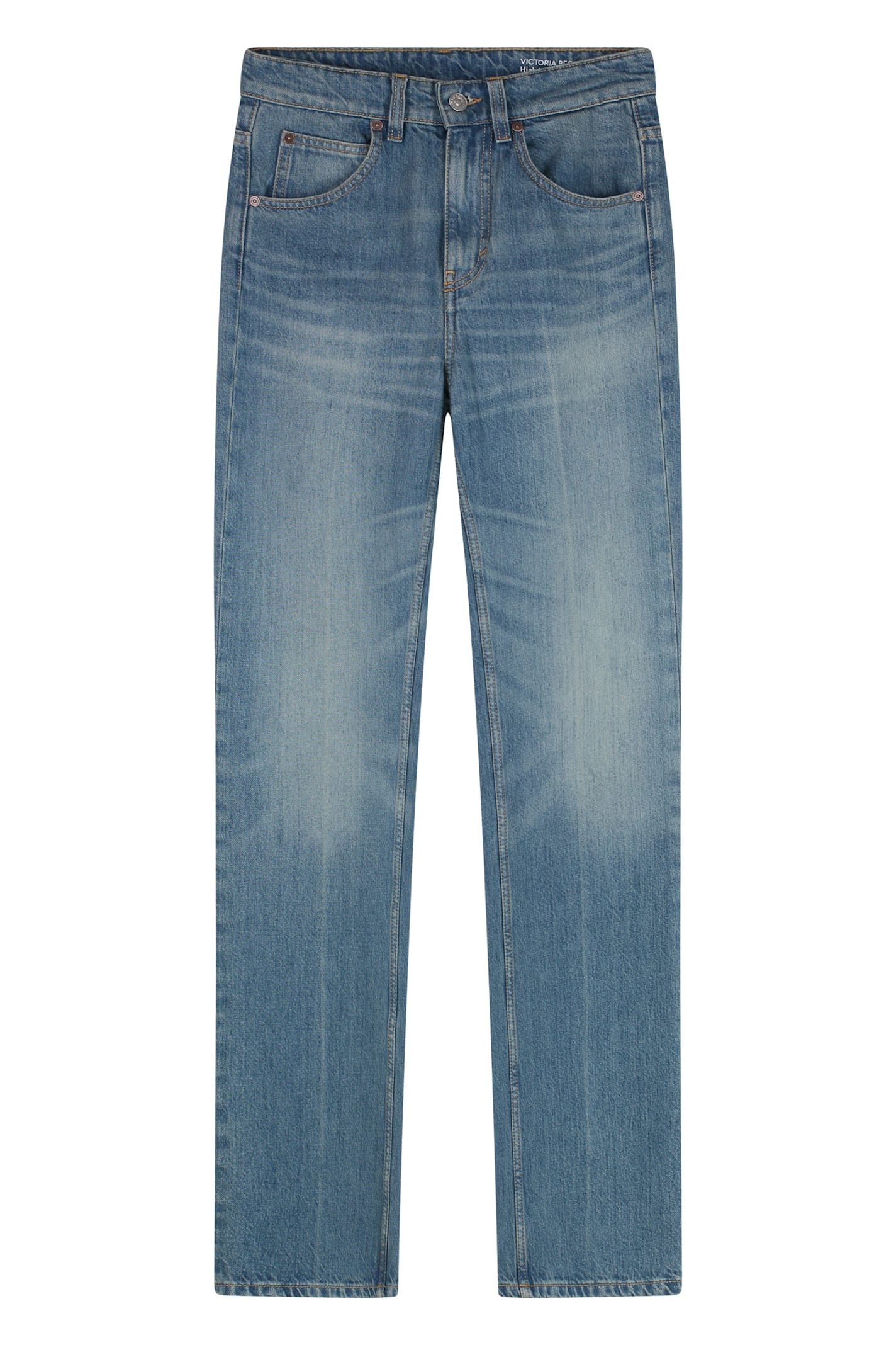 Shop Victoria Beckham Julia High-rise Flared Jeans
