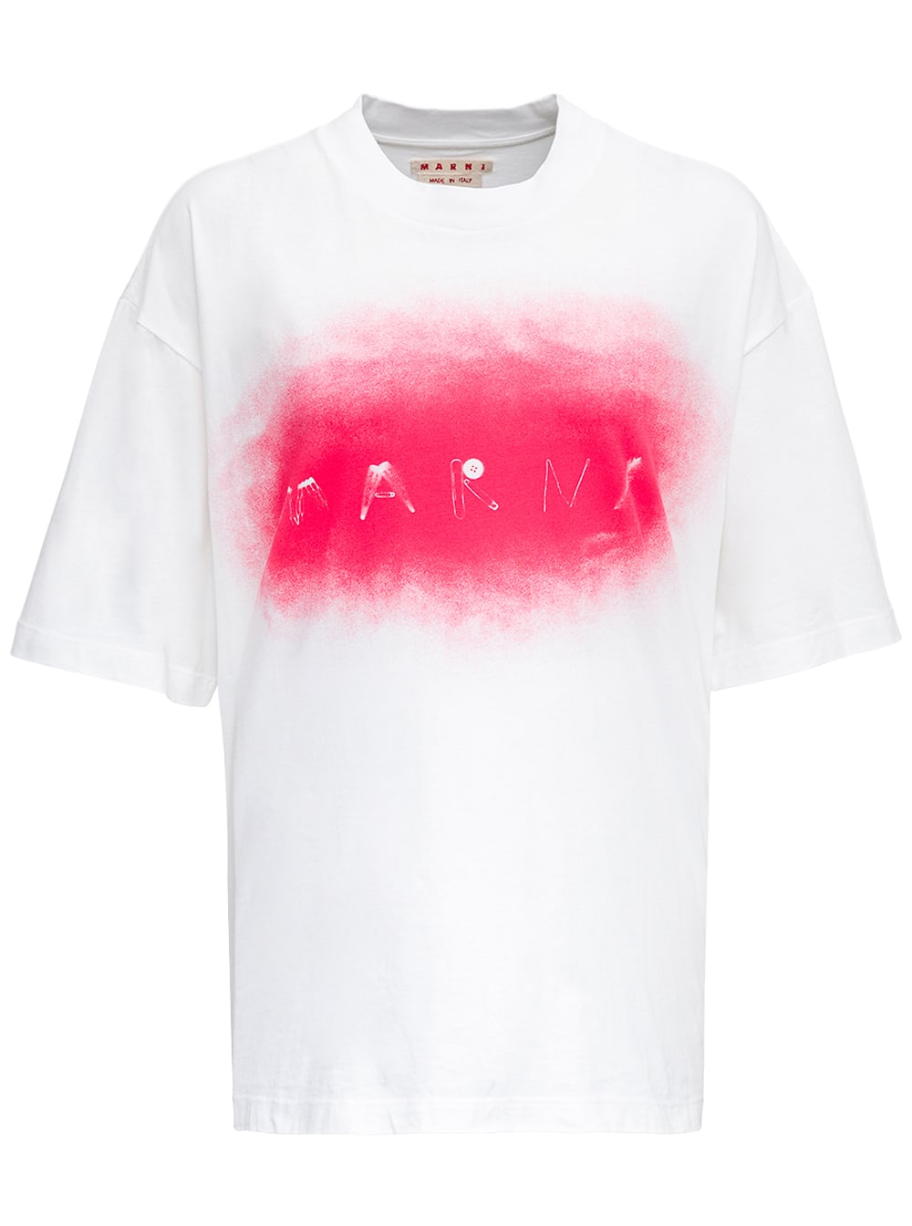 Marni Cotton T-shirt With Logo Print