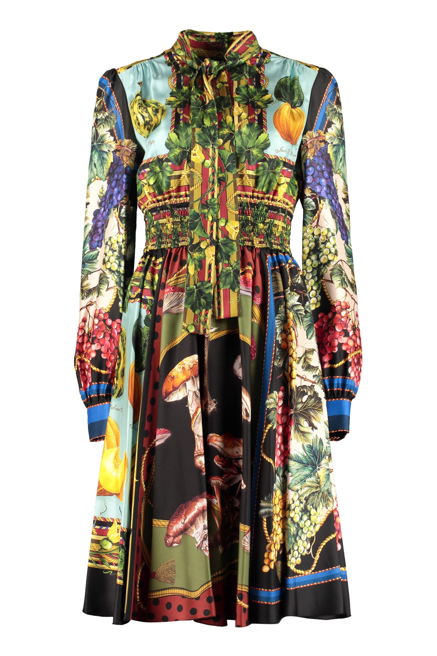 Dolce & Gabbana Printed Silk Dress