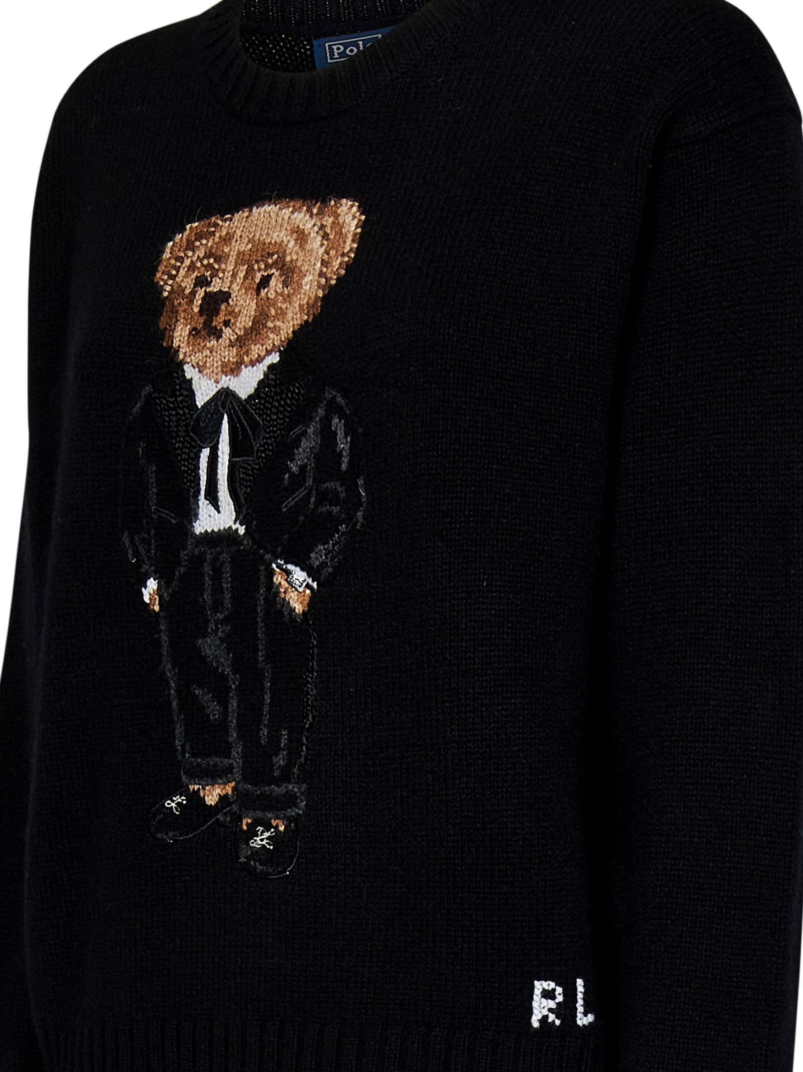 Shop Polo Ralph Lauren Sweater In Black