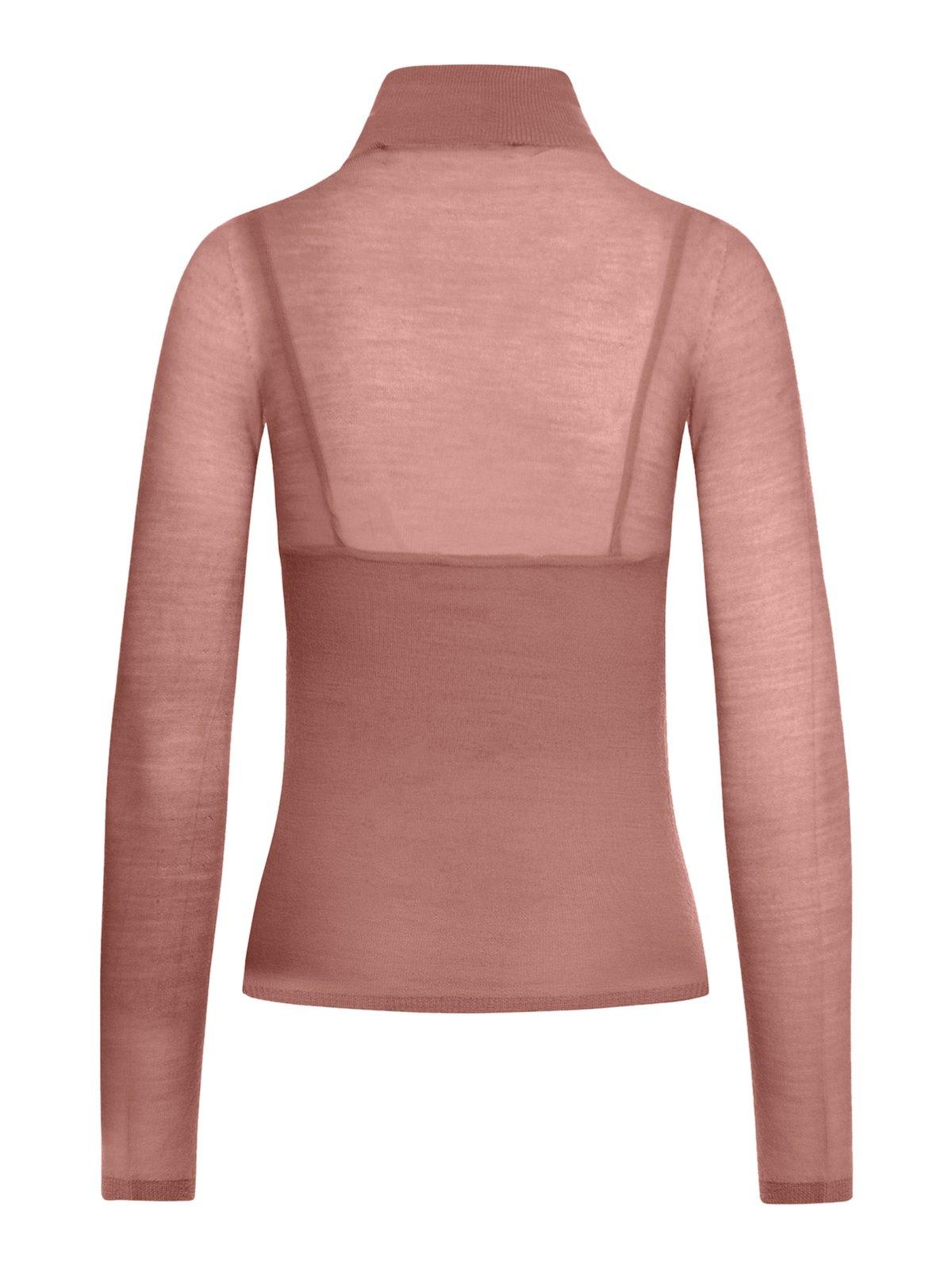 Shop Max Mara Turtleneck Longsleeved Jumper In Pink