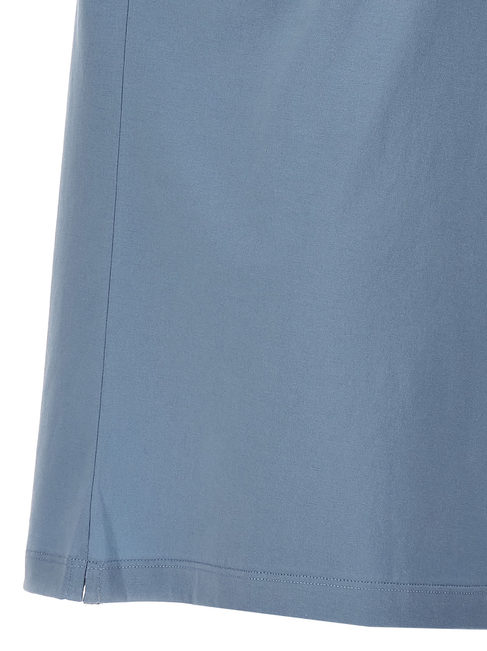 Shop Brunello Cucinelli Logo Print T-shirt In Light Blue
