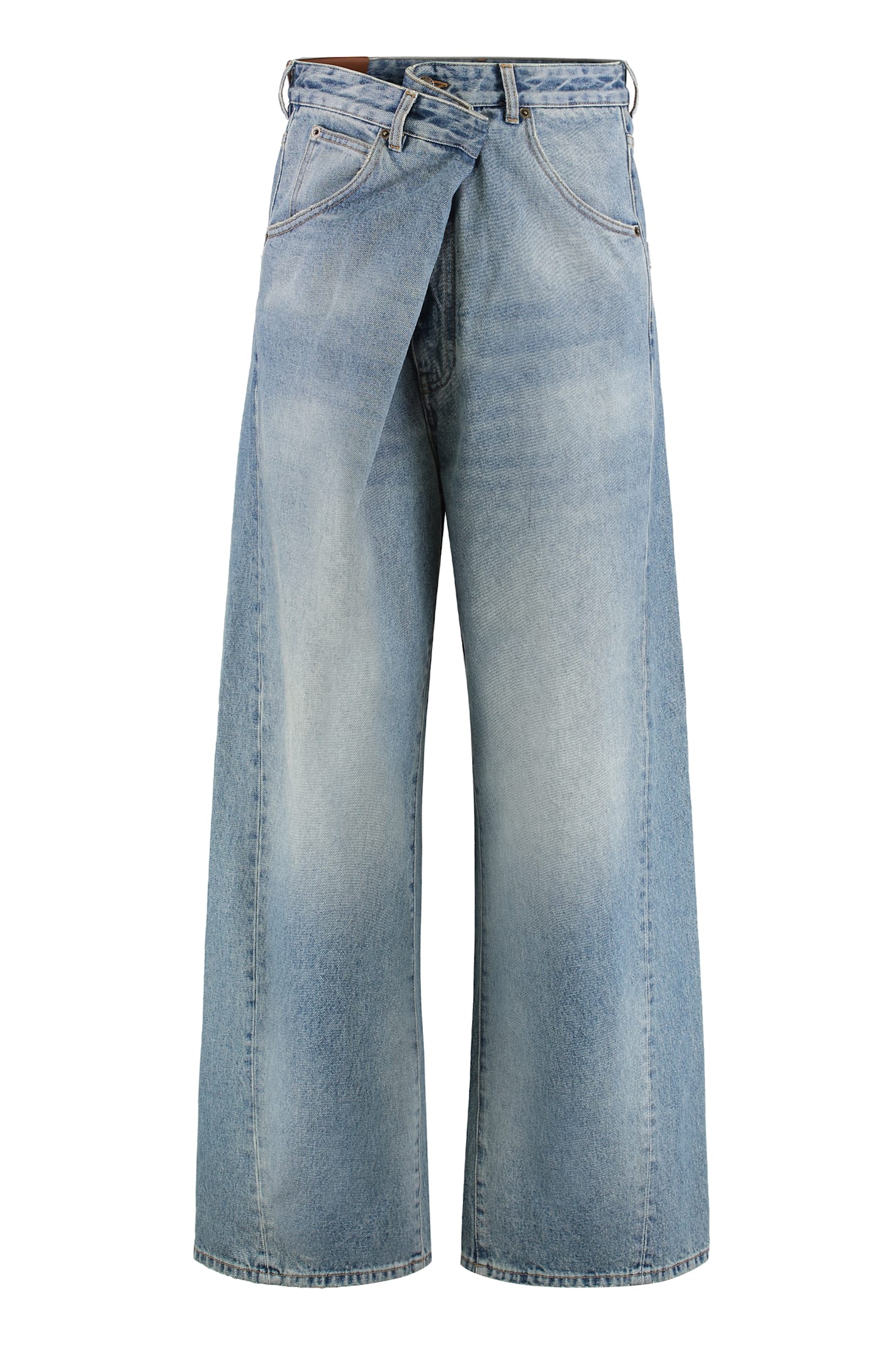 Darkpark Ined Oversized Jeans In Blue