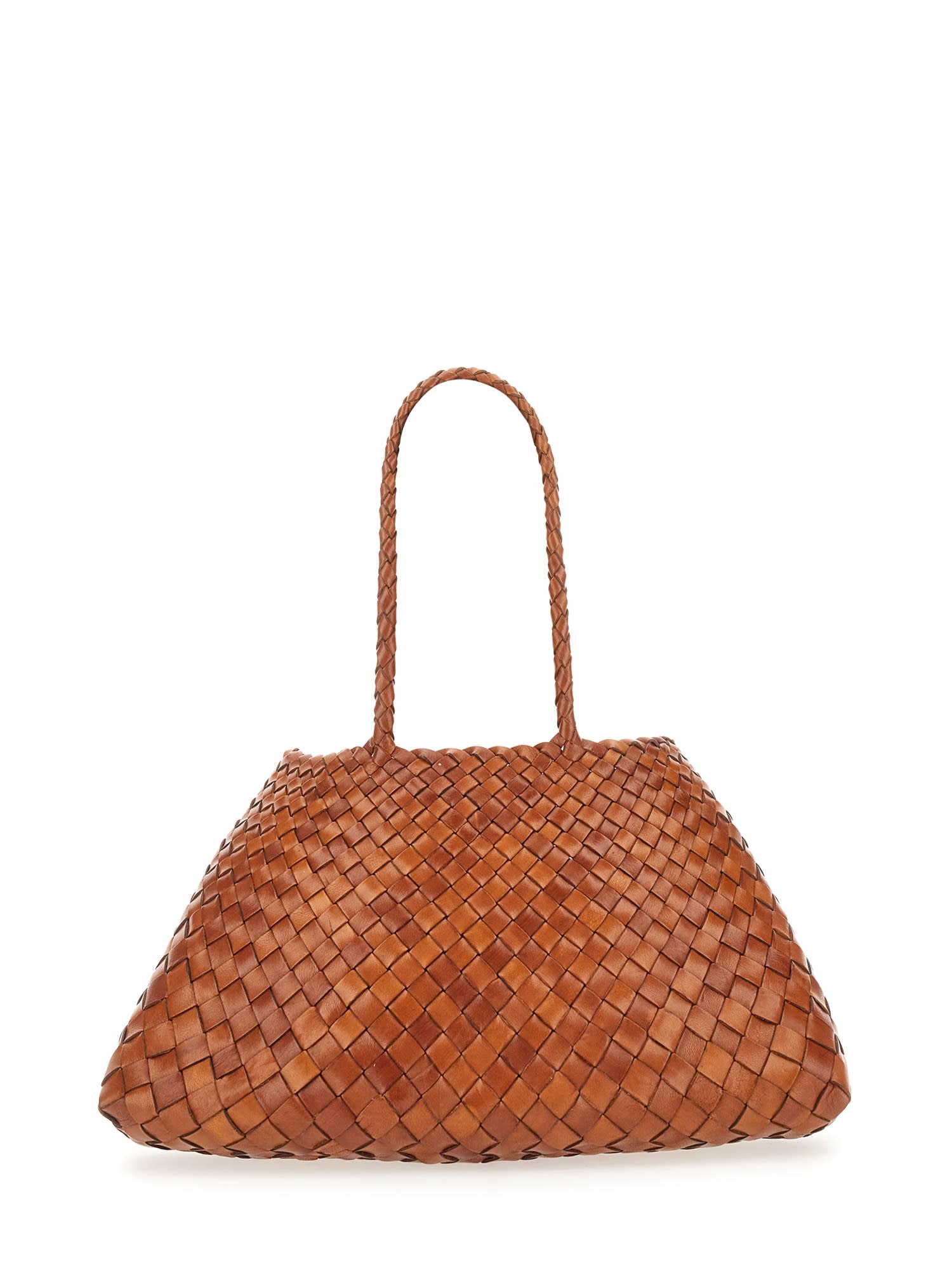 Dragon Diffusion Santa Croce Large Shoulder Bag In Brown