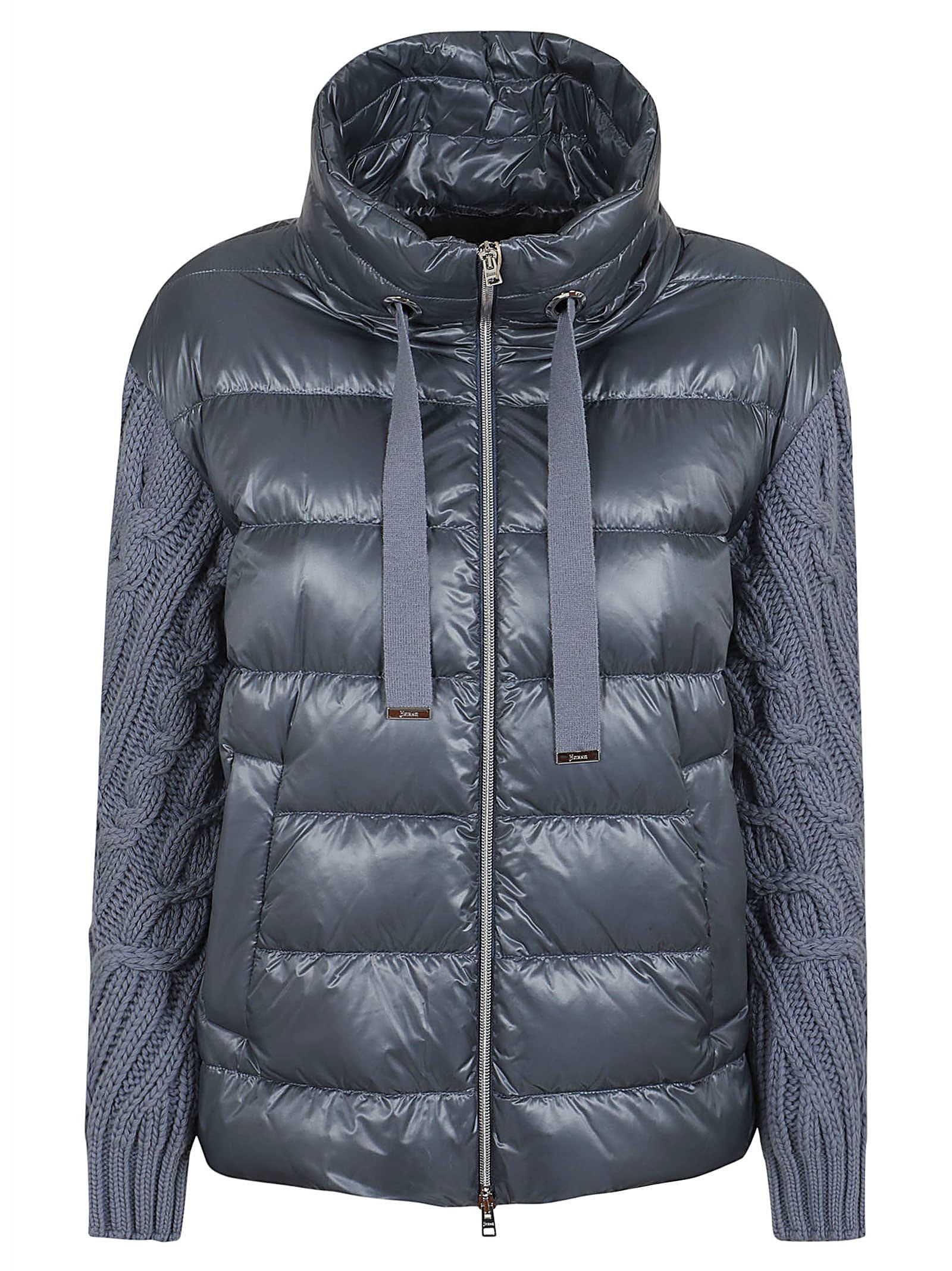 Shop Herno Padded Jacket In Azzurro