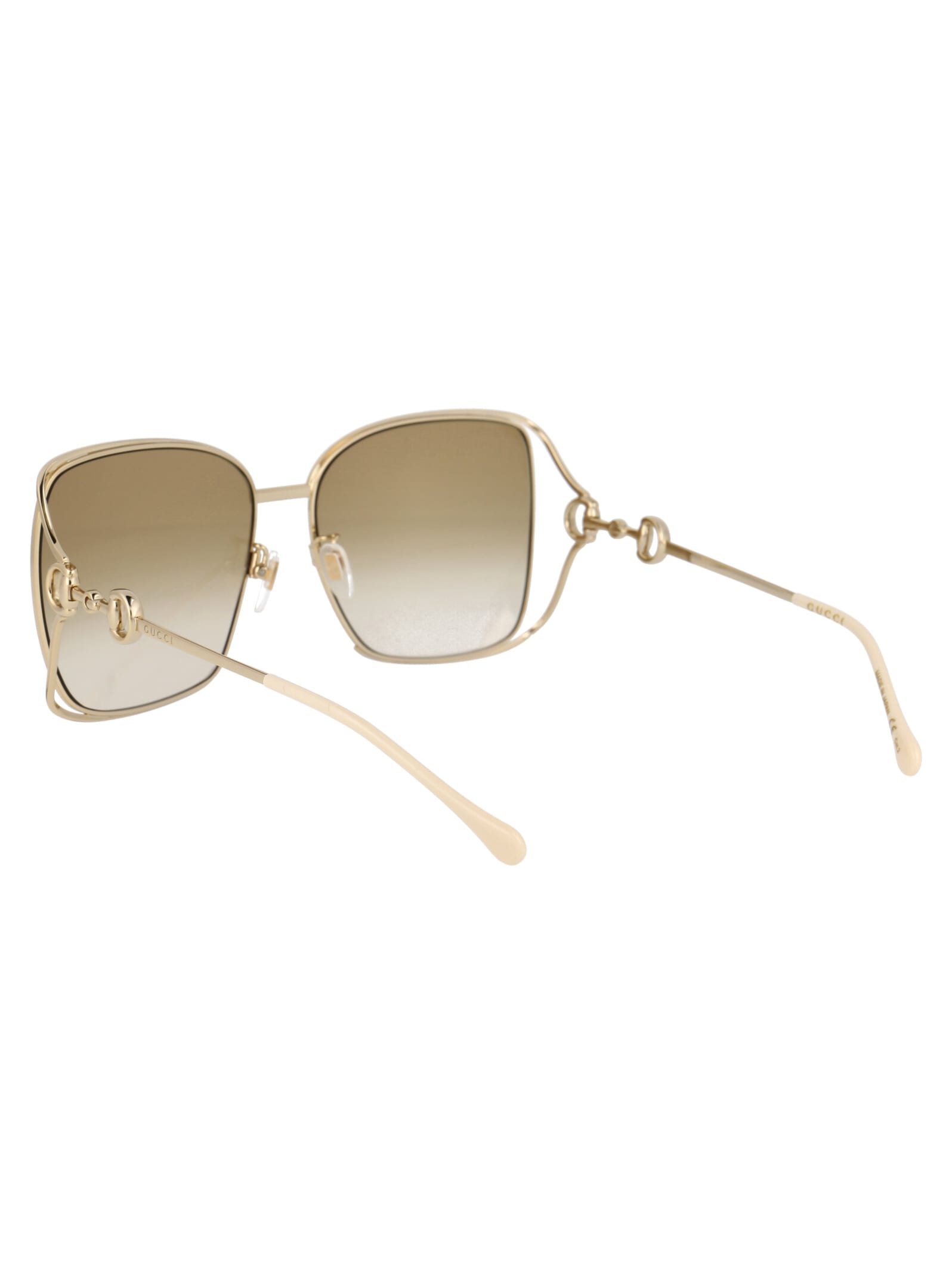 Shop Gucci Gg1020s Sunglasses In 004 Gold Gold Brown