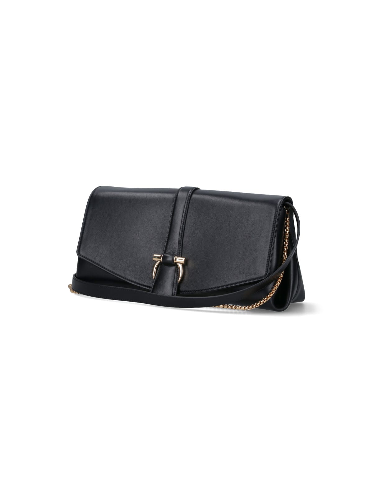 Shop Ferragamo Gancini Medium Crossbody Bag In Black