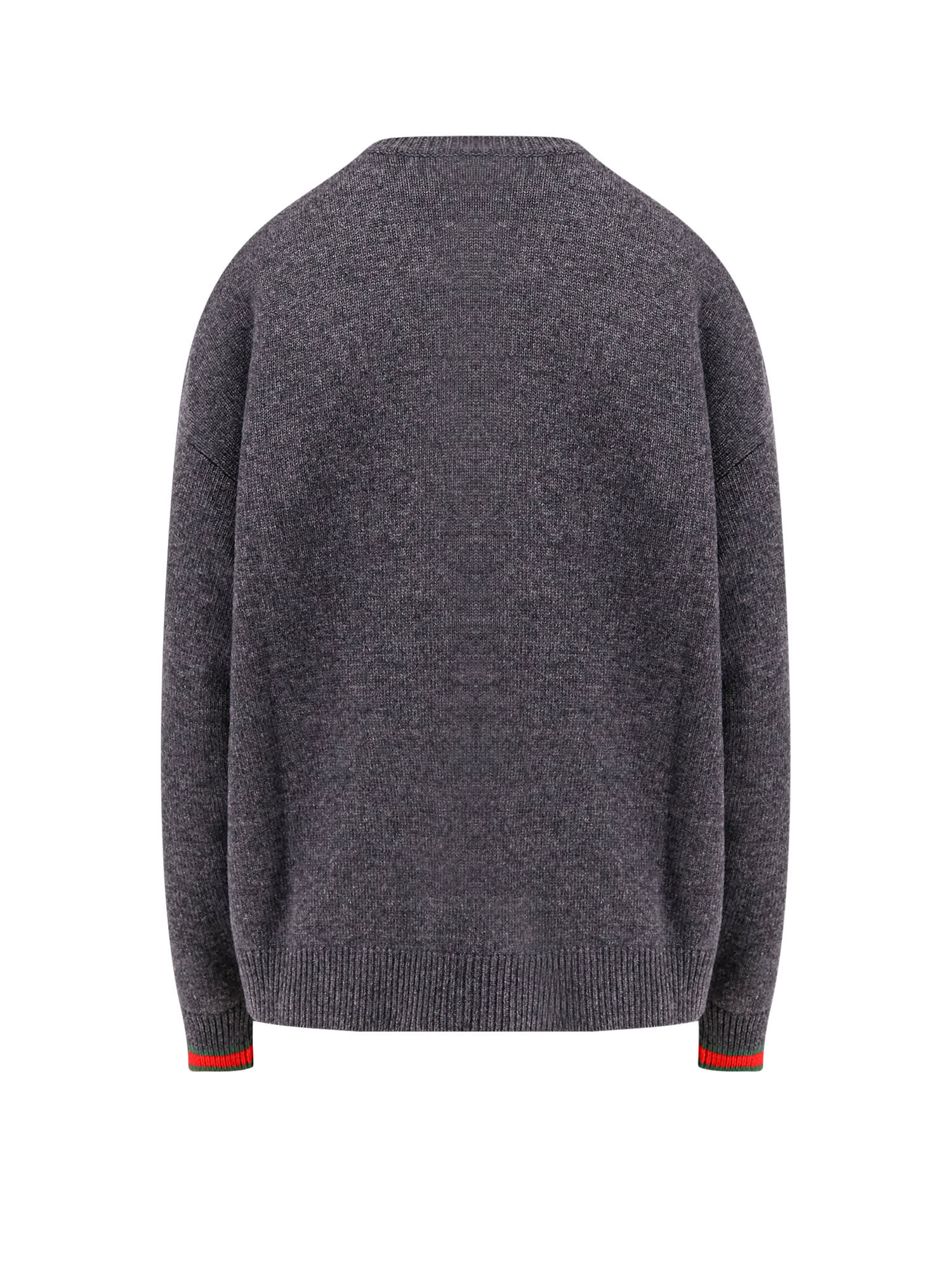 Gucci Wool And Cashmere Sweater In Charcoalgreymc