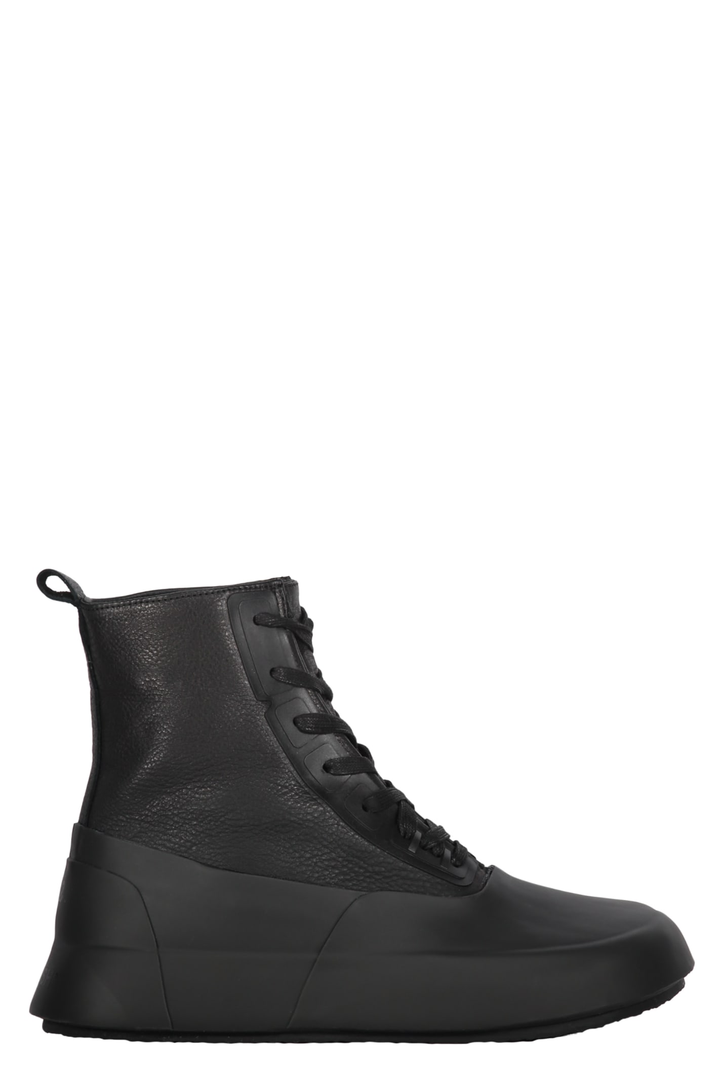 Leather High-top Sneakers