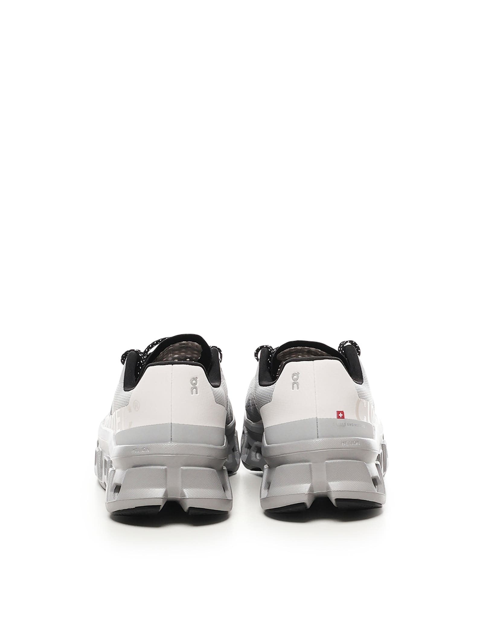 On Breathable Grey Sneakers With Robust Rubber Sole In Gray