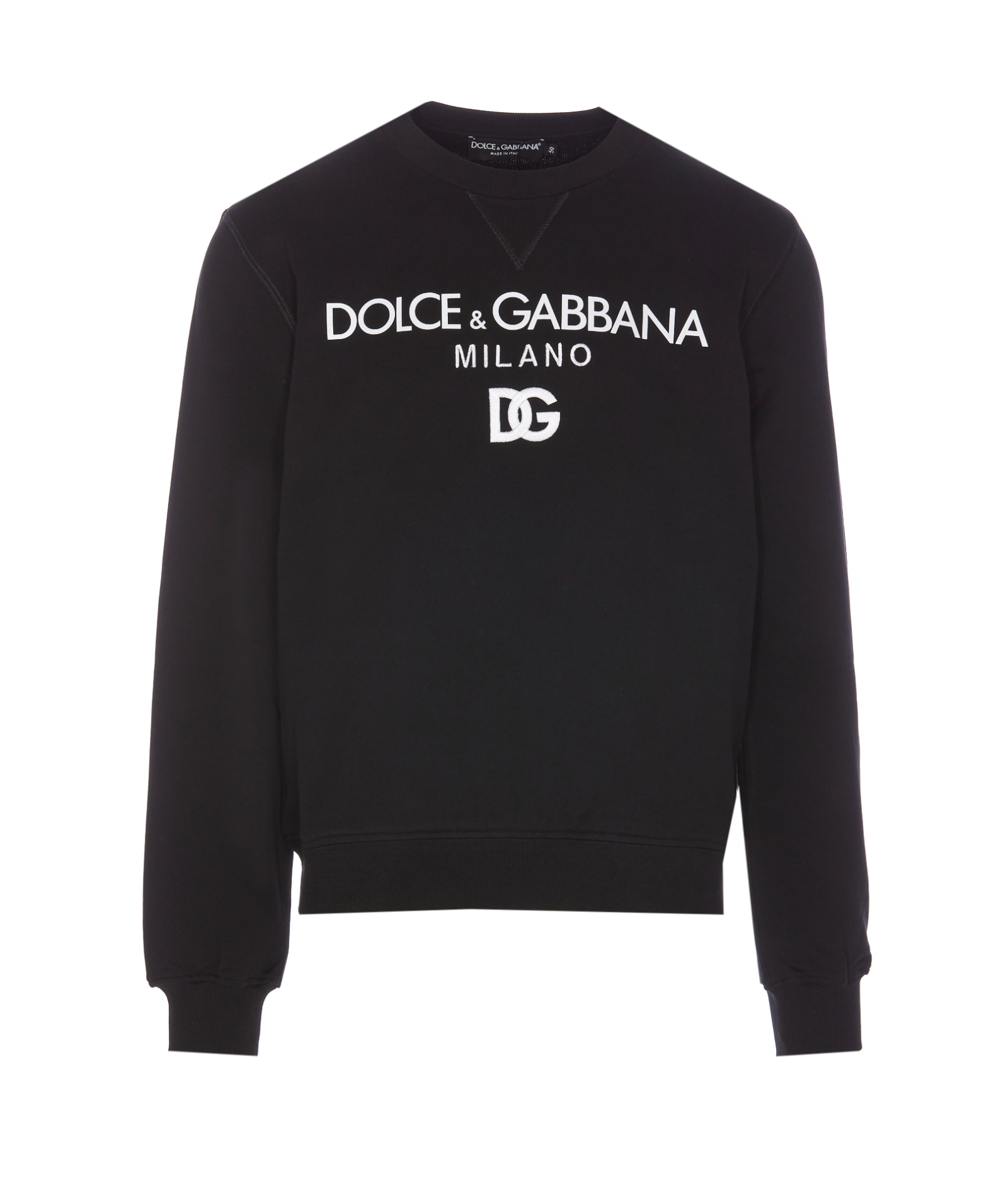 Shop Dolce & Gabbana Logo Sweatshirt In Black