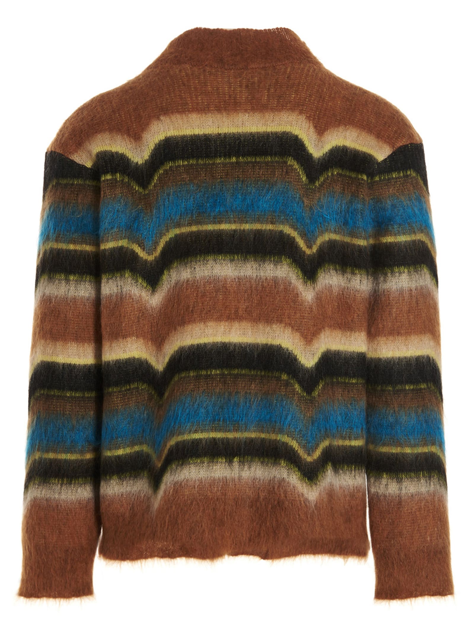 Shop Avril8790 Skateboard Cardigan In Brown