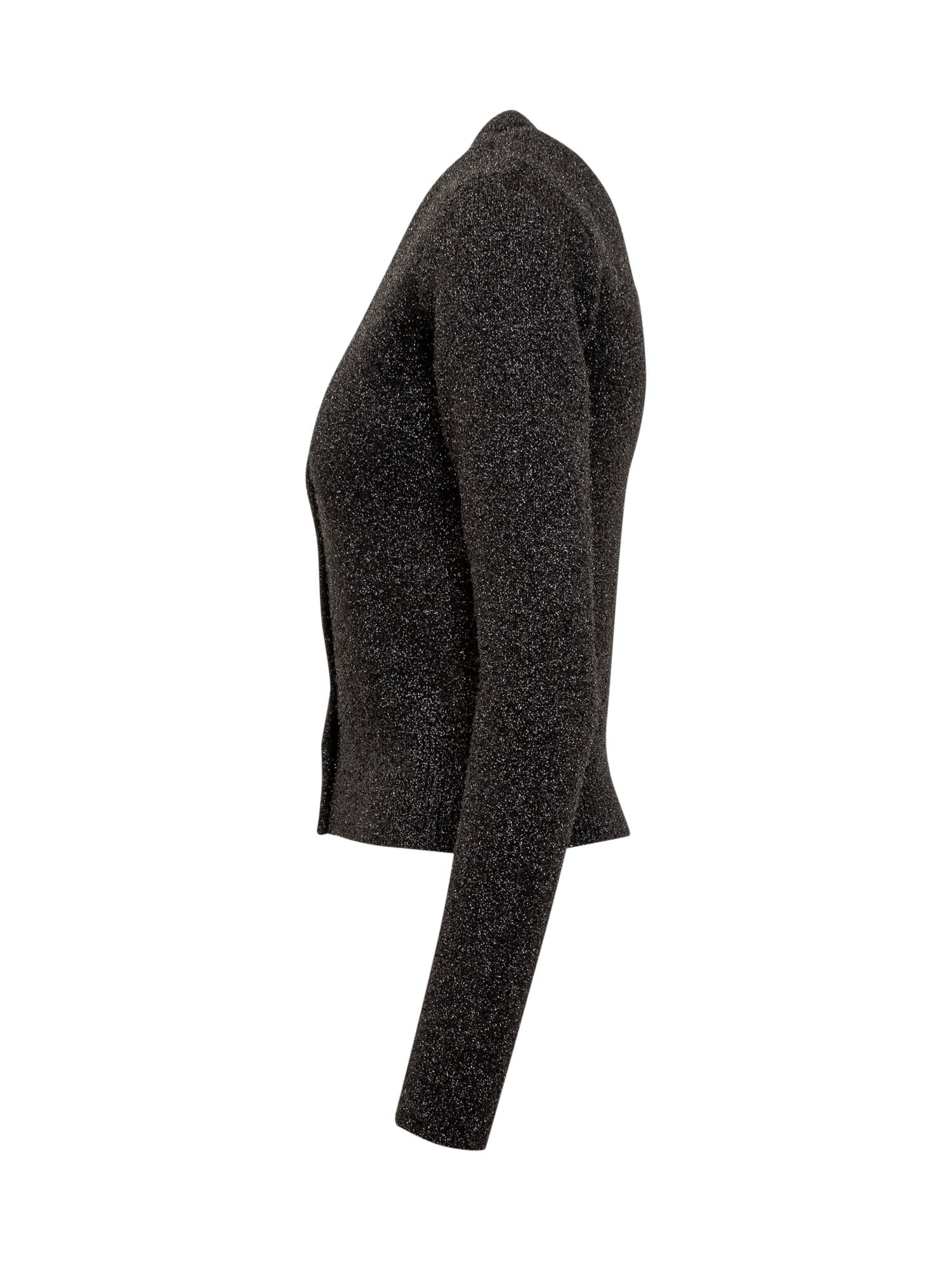 Shop Ganni Sparkle Cardigan In Black