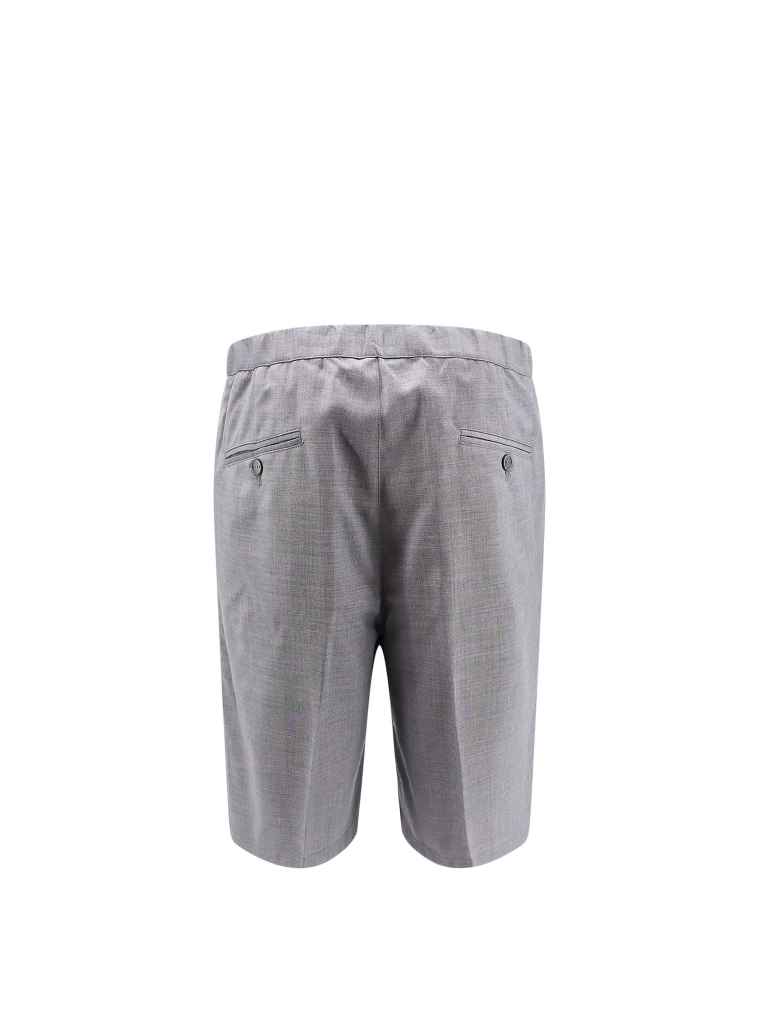 Shop Hevo Torrelapillo Bermuda Shorts In Grey