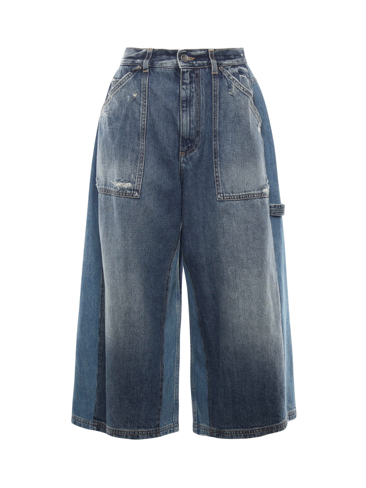 Dolce & Gabbana Denim Bermuda Shorts In Blue