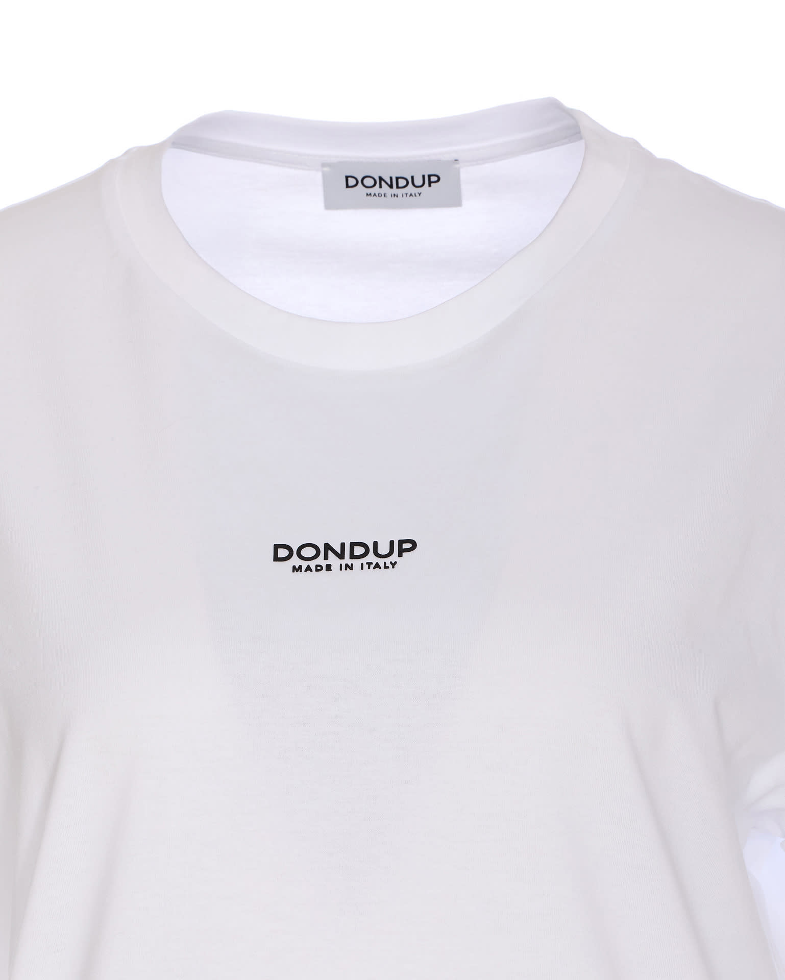 Dondup Crewneck Short Sleeves T-shirt In White