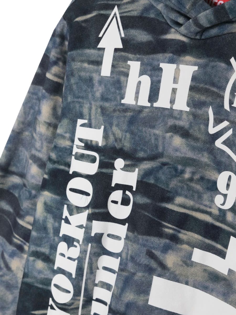 Diesel Hoodie Prints In Multicolour