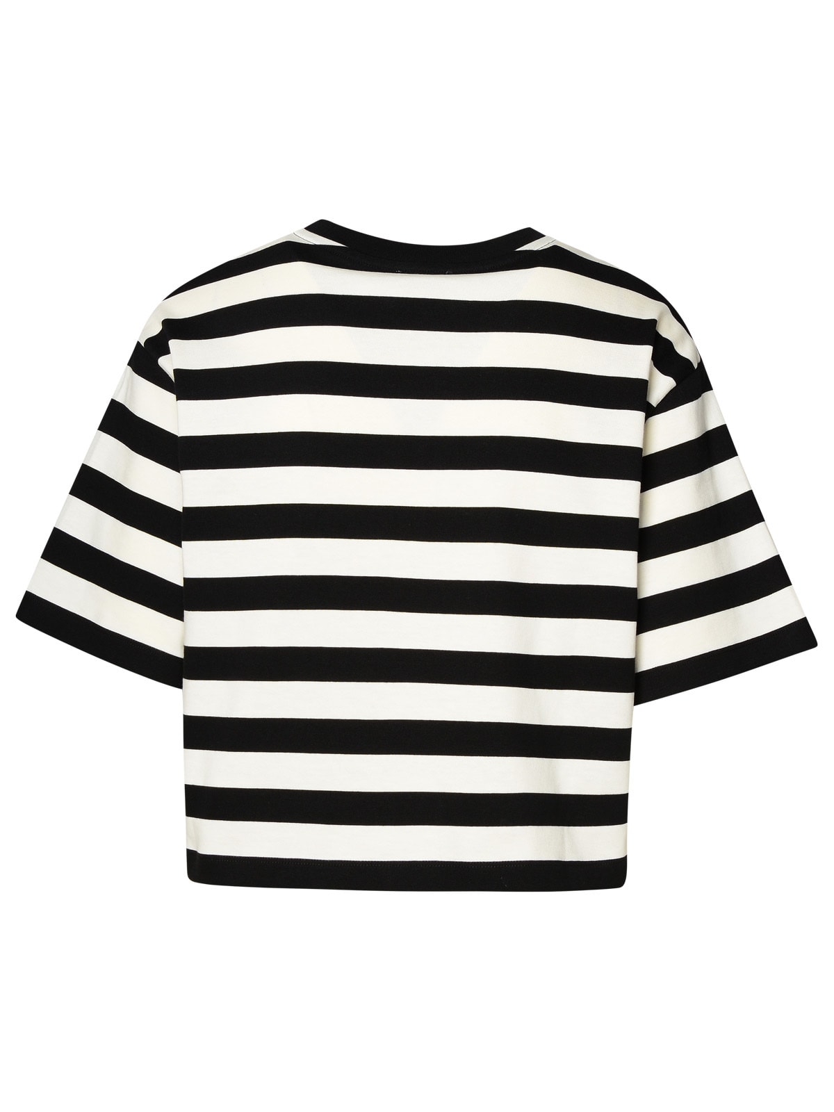Shop Patou Two-tone Cotton T-shirt In Black Grey