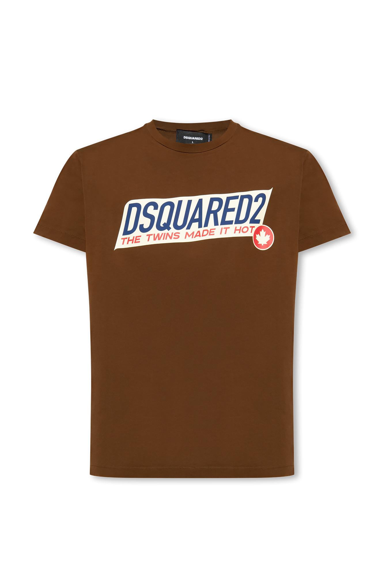 Shop Dsquared2 Printed T-shirt In Dark