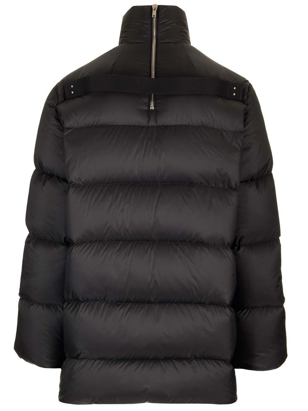 Shop Moncler Genius Cyclopic Long Down Jacket In Black