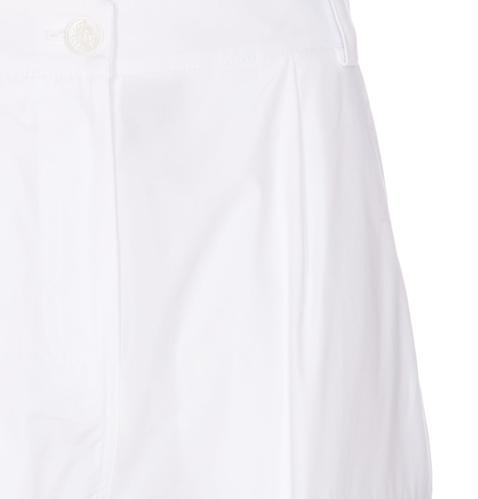 Shop Patrizia Pepe Logo Pants In White