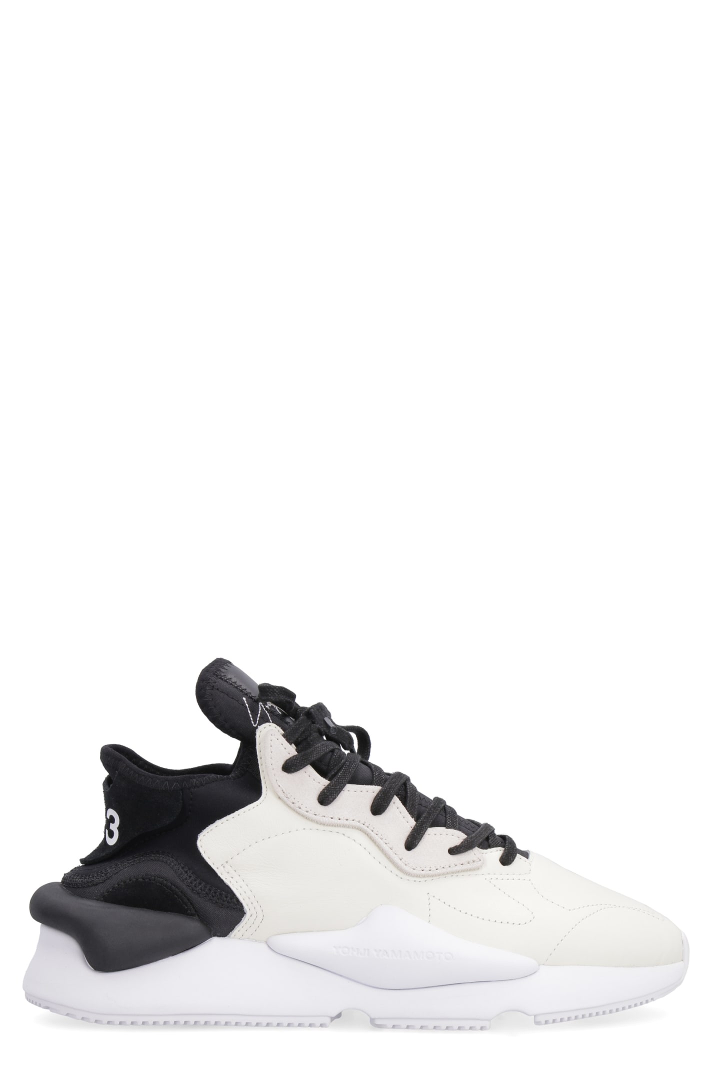 Click to view more detailed imagery on our partner's website Y-3 Kaiwa Low-Top Sneakers In Panna
