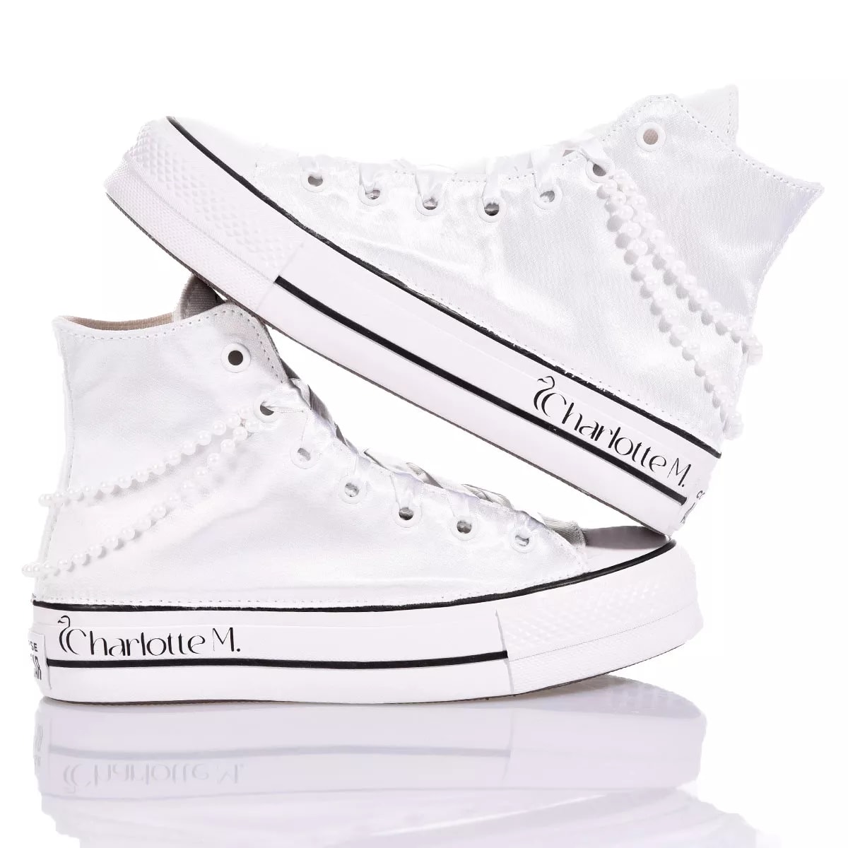 Shop Mimanera Converse Platform Pearls By Charlotte M.