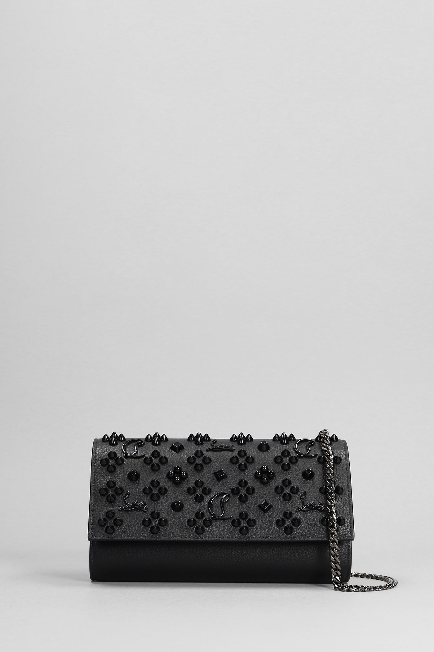 Paloma Clutch In Black Leather