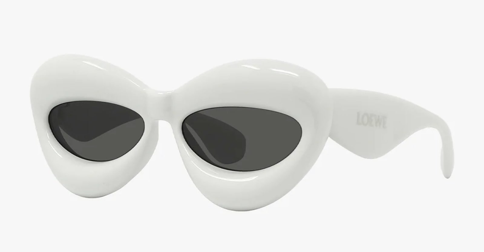 Shop Loewe Lw40097i - White Sunglasses