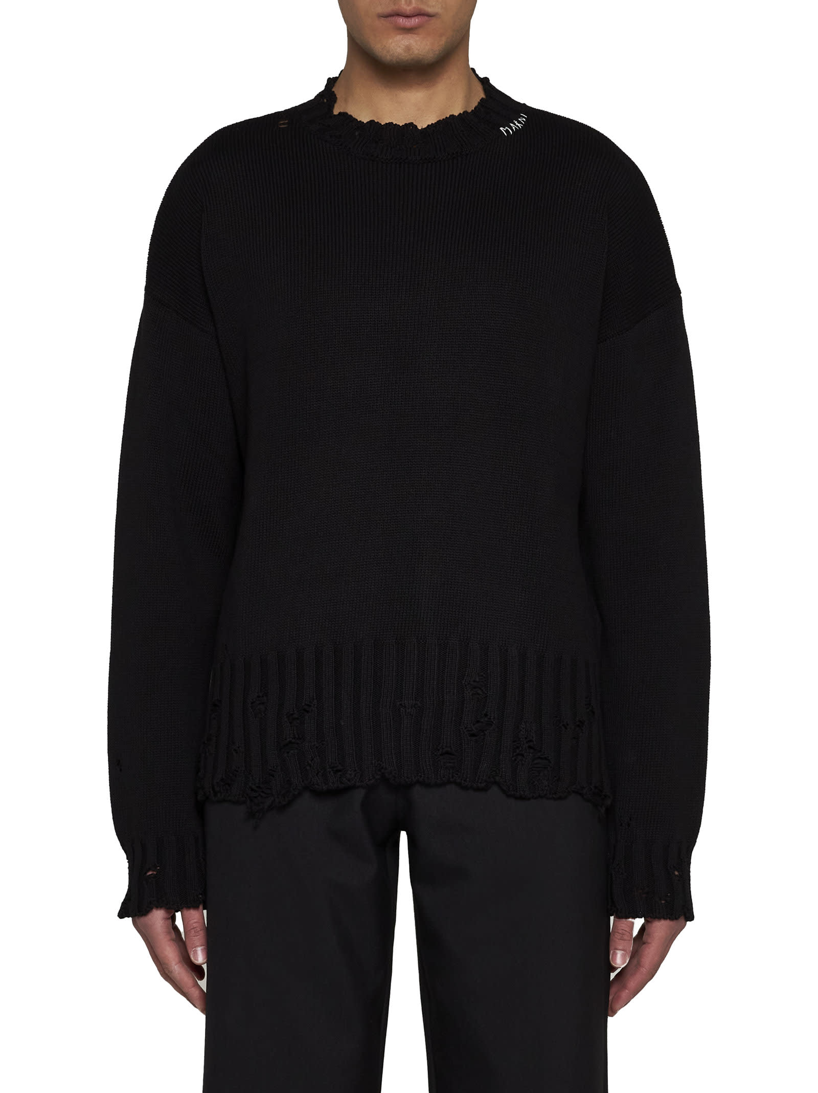 Shop Marni Sweater In Black