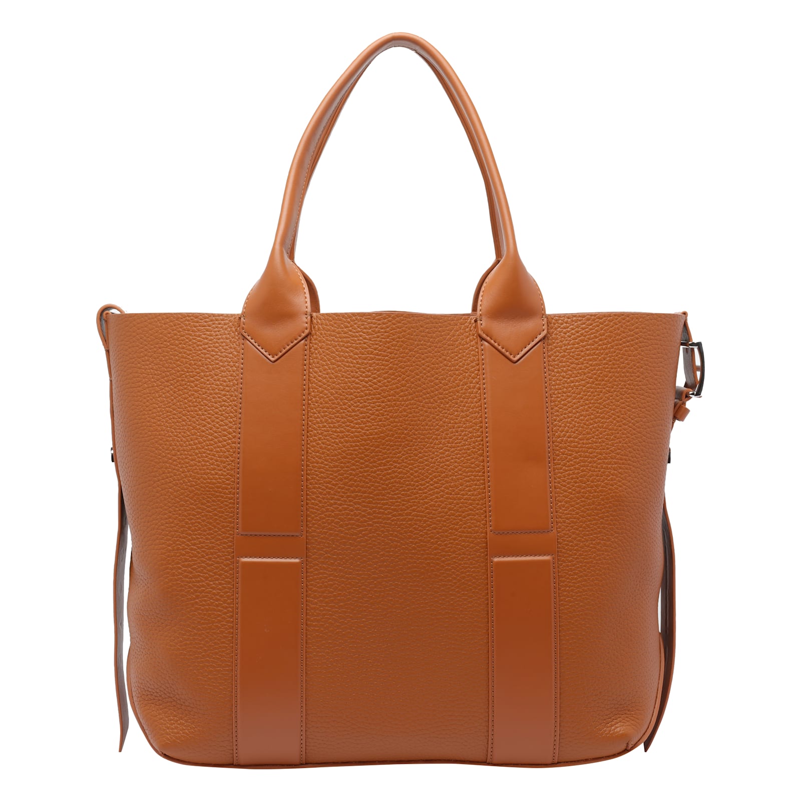 Hogan Medium Script Shopping Bag In Brown