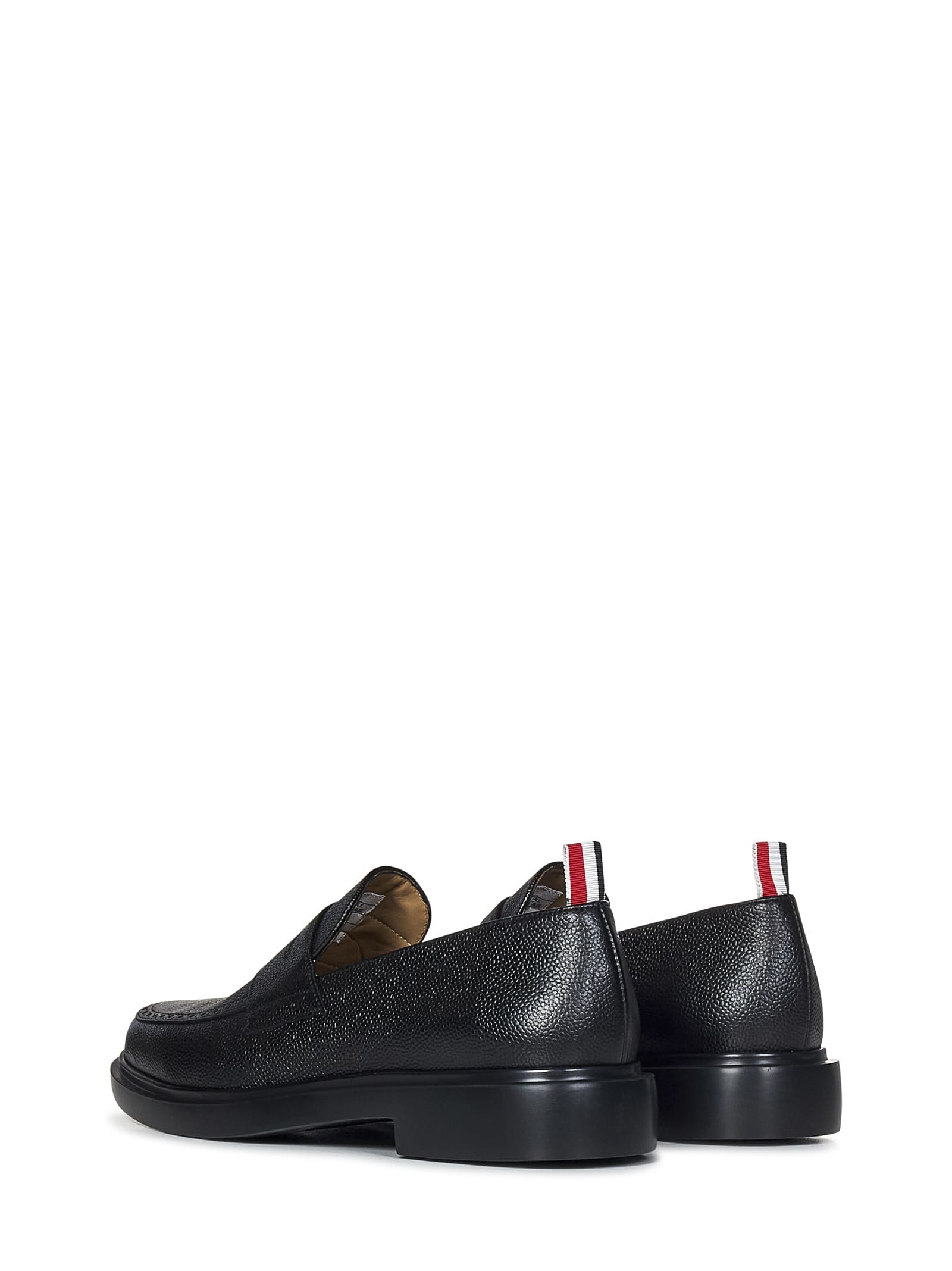 Shop Thom Browne Penny Loafers In Black