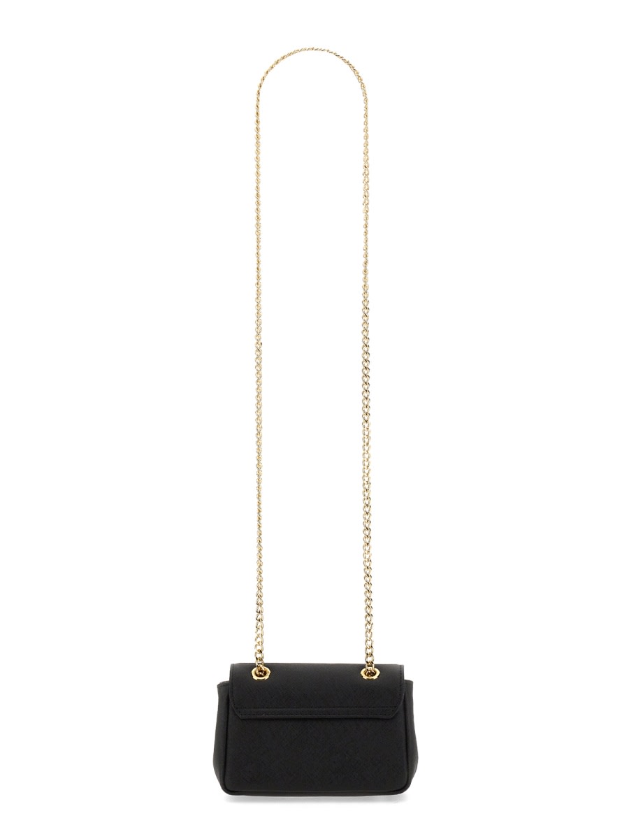 Shop Vivienne Westwood Victoria Small Bag With Chain In Black