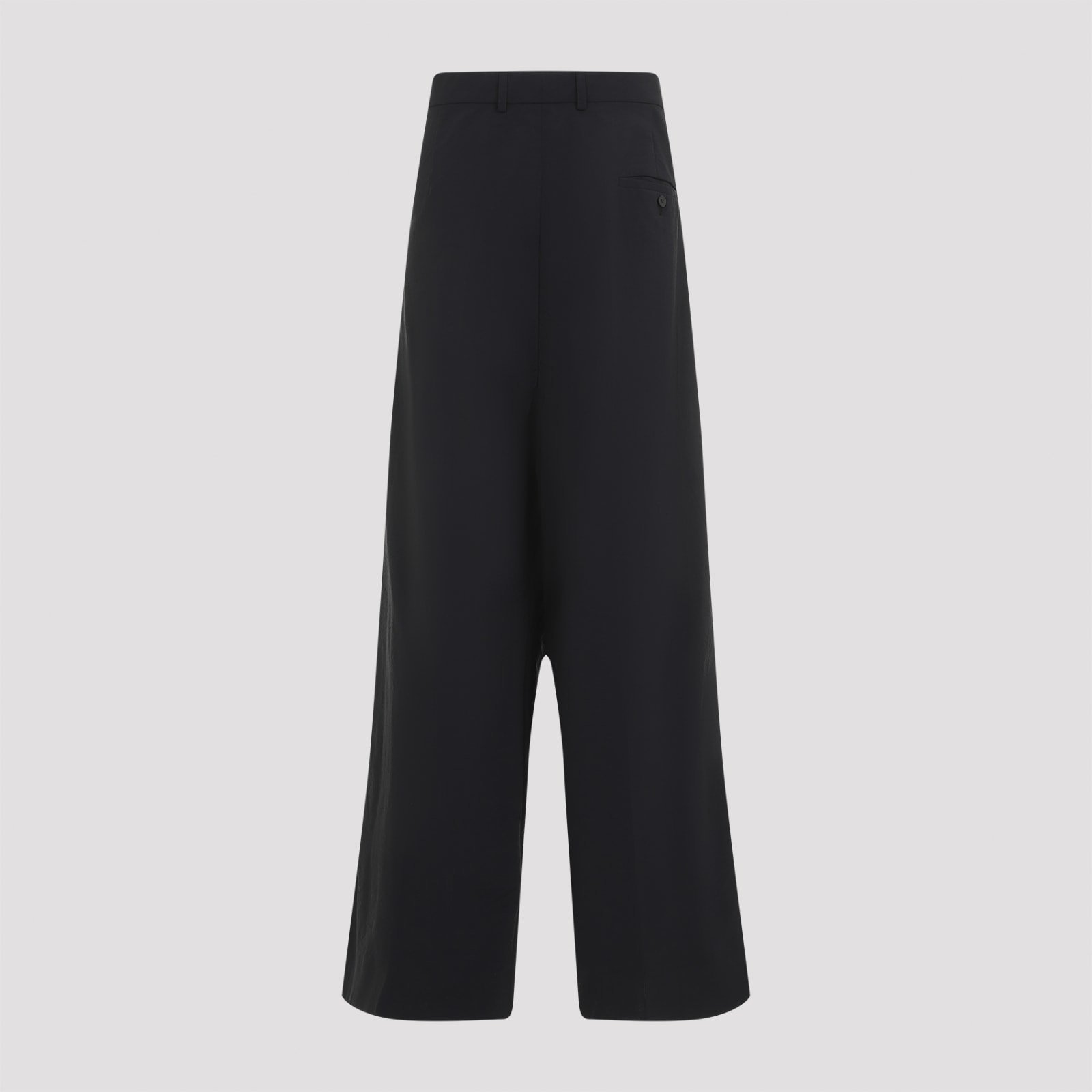 Shop Balenciaga Large Fit Pants In Black