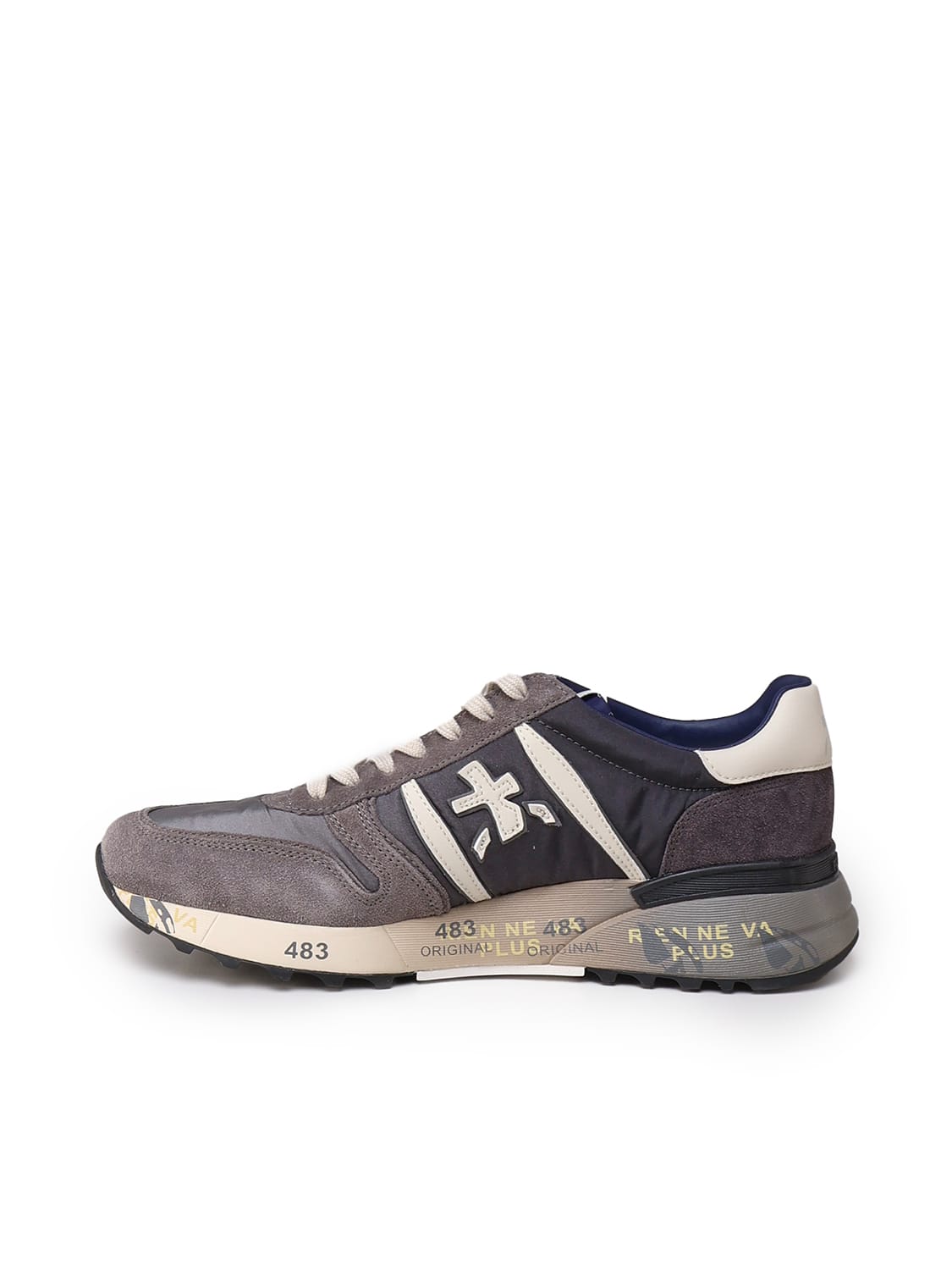 Shop Premiata Sneakers Lander In Grey