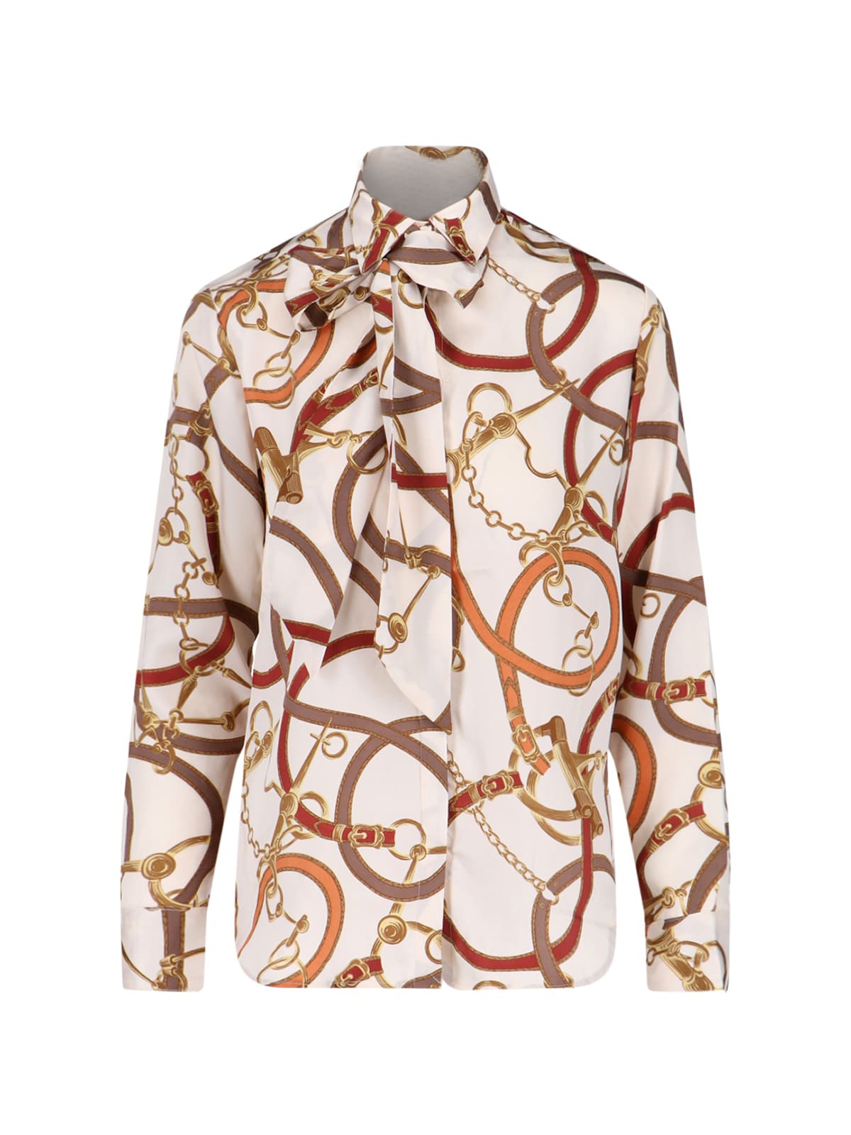 Ralph Lauren Chain-print Shirt In White