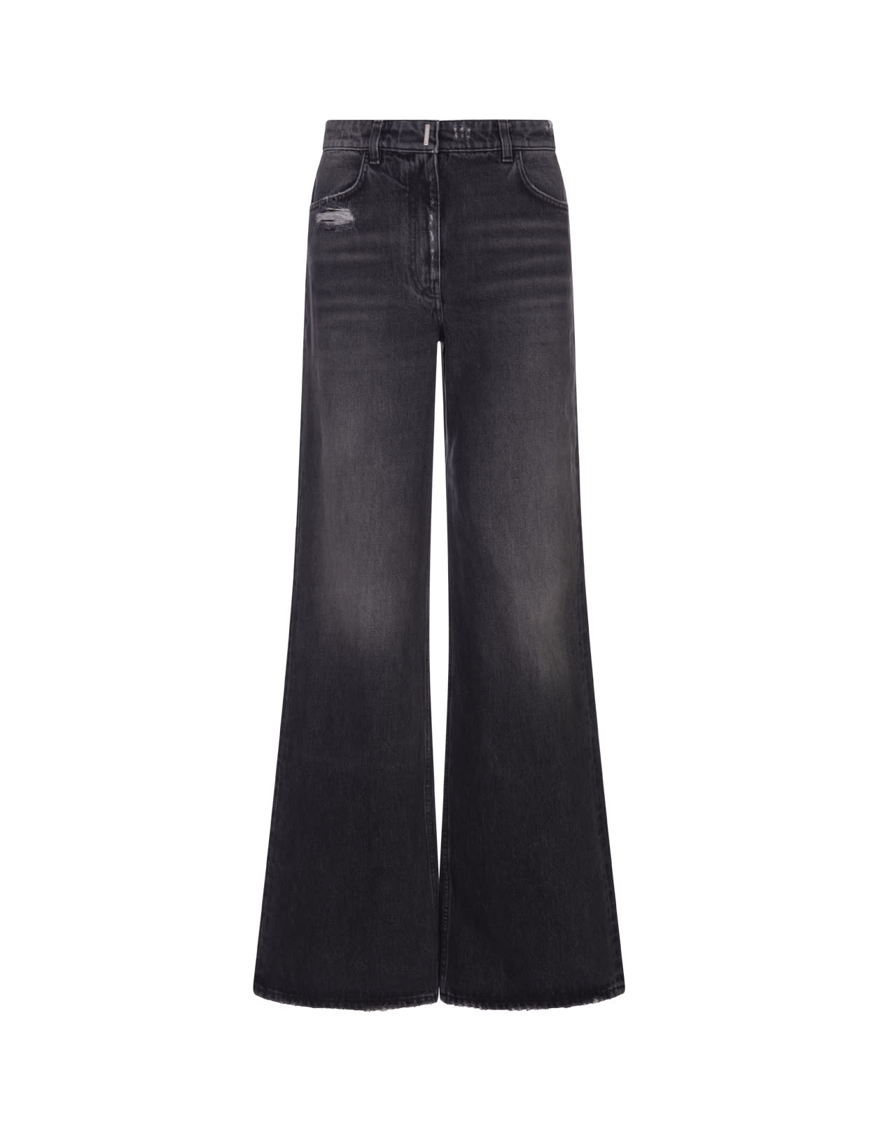 GIVENCHY OVERSIZED JEANS IN BLACK WASHED DENIM