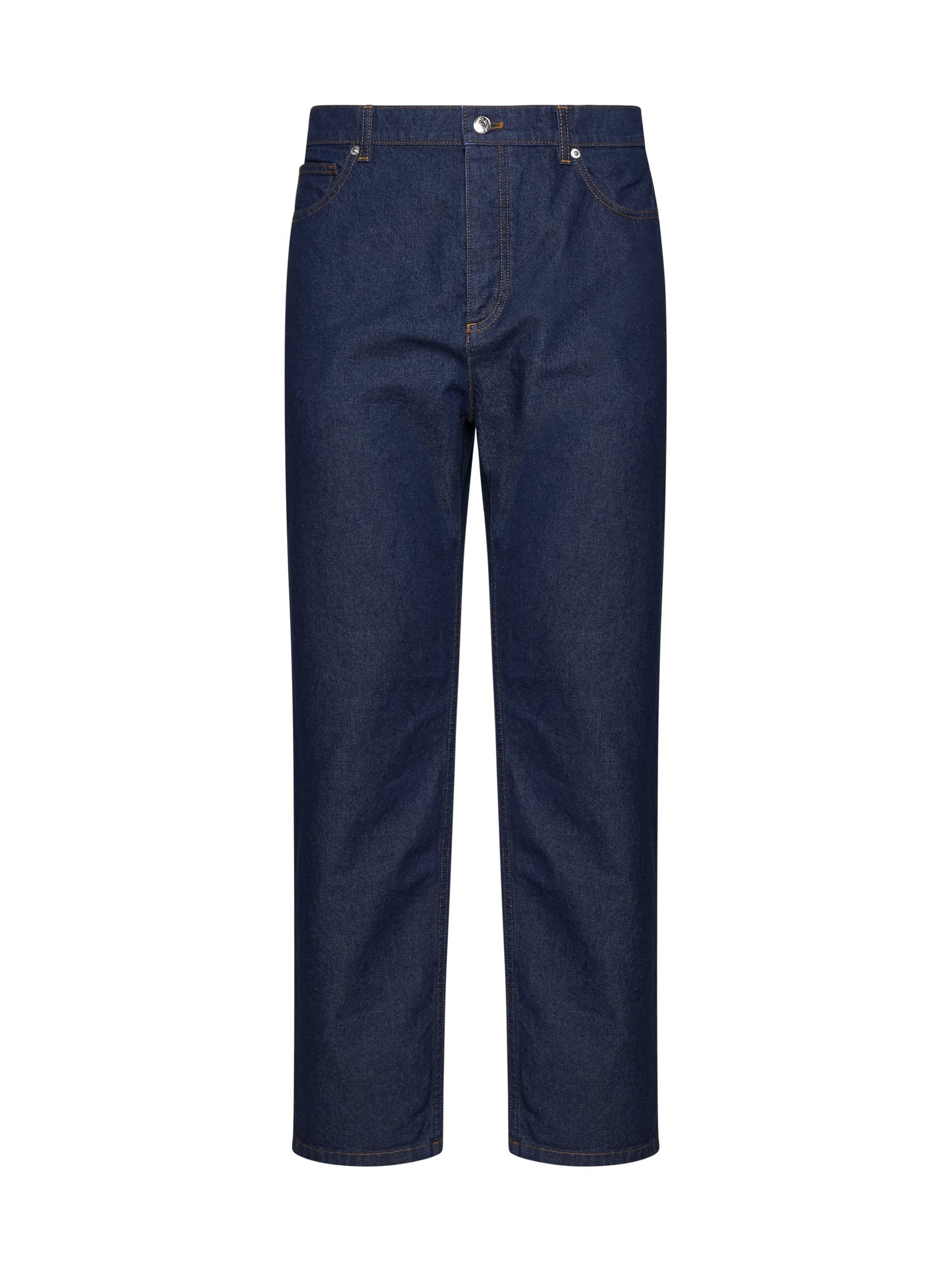 Shop Maison Kitsuné Jeans In Blue