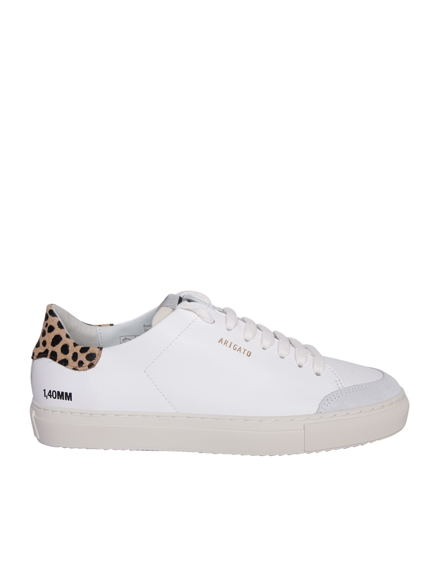 Shop Axel Arigato Clean 90 Triple Leopard Sneakers In White