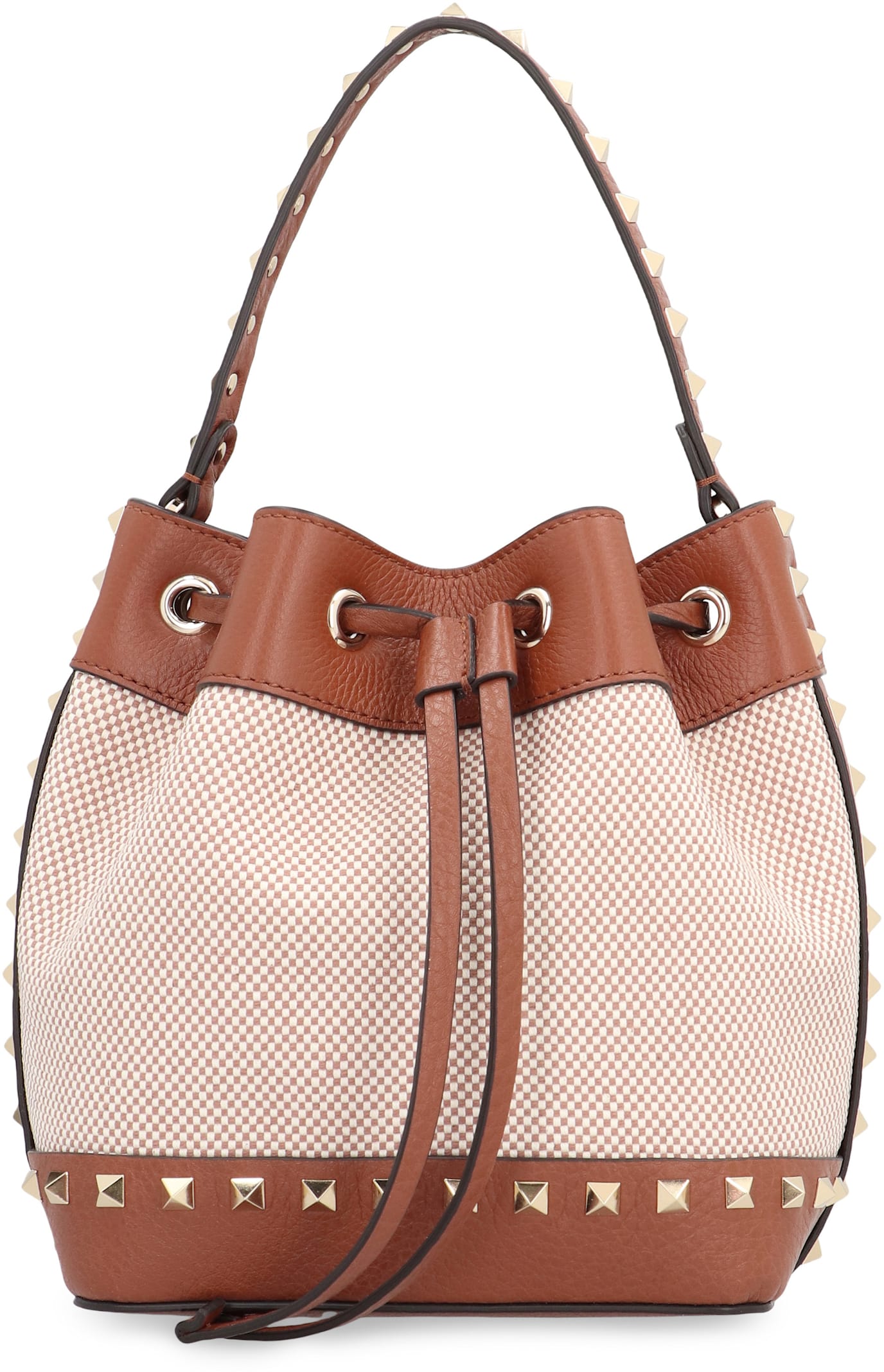 Valentino Garavani Women Rockstud Canvas Bucket Bag