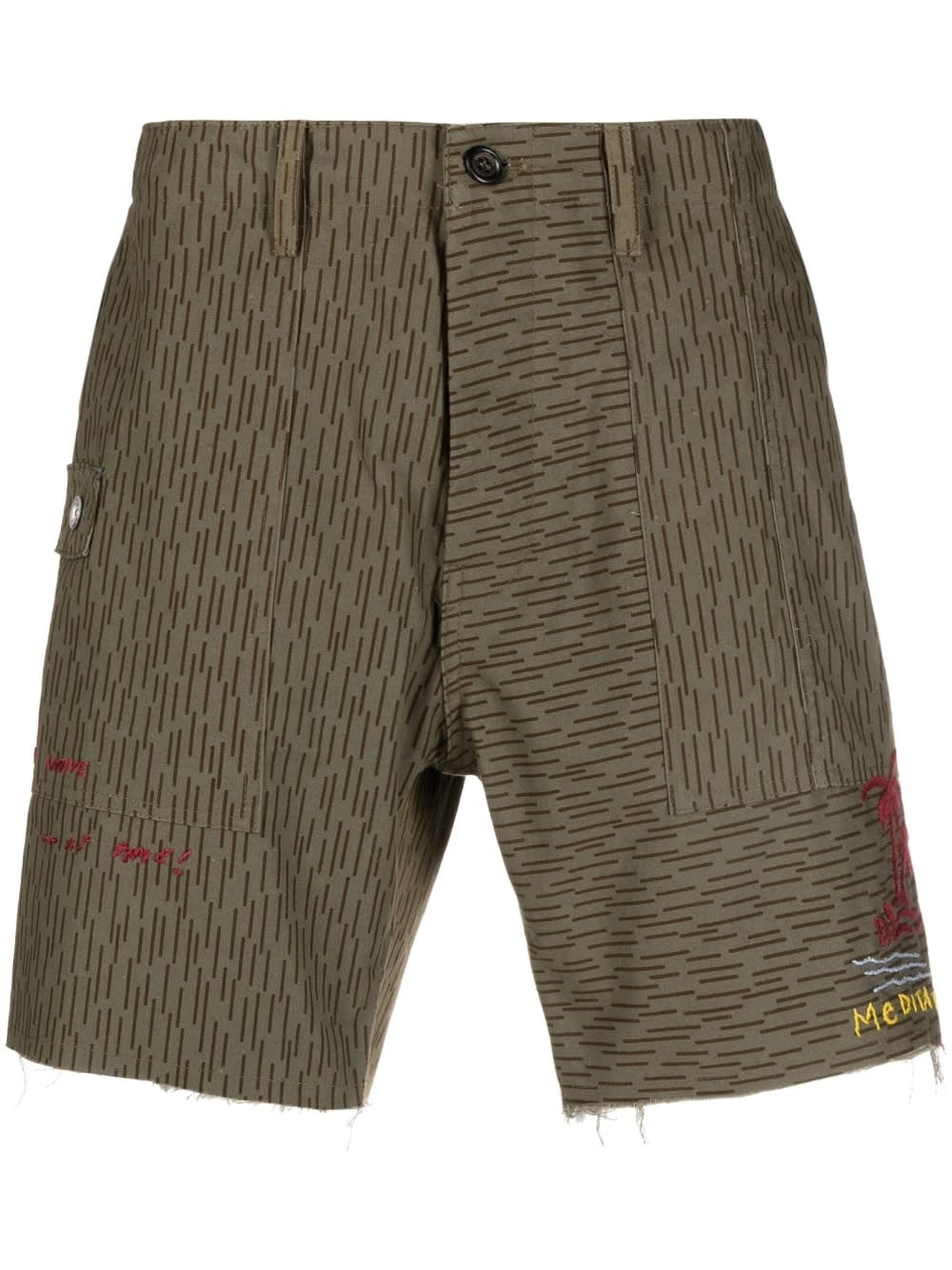 President's Camouflage Print Shorts In Brown